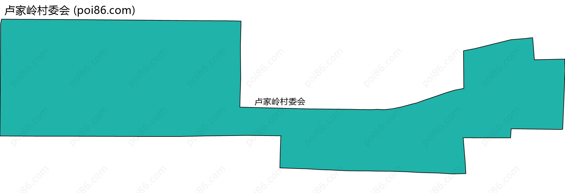 卢家岭村委会边界地图