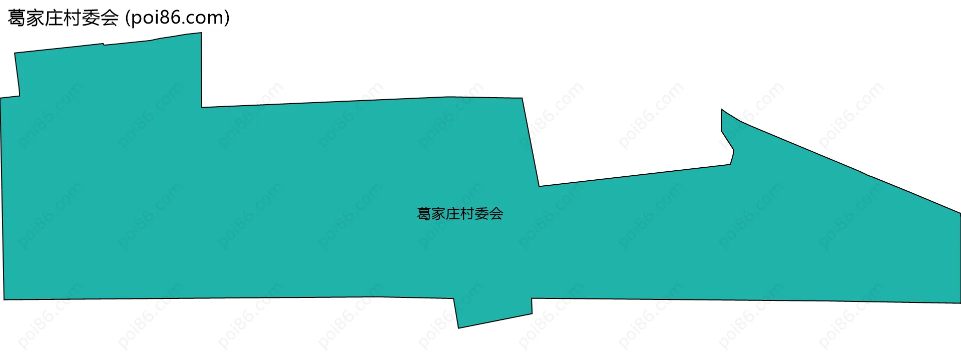 葛家庄村委会边界地图