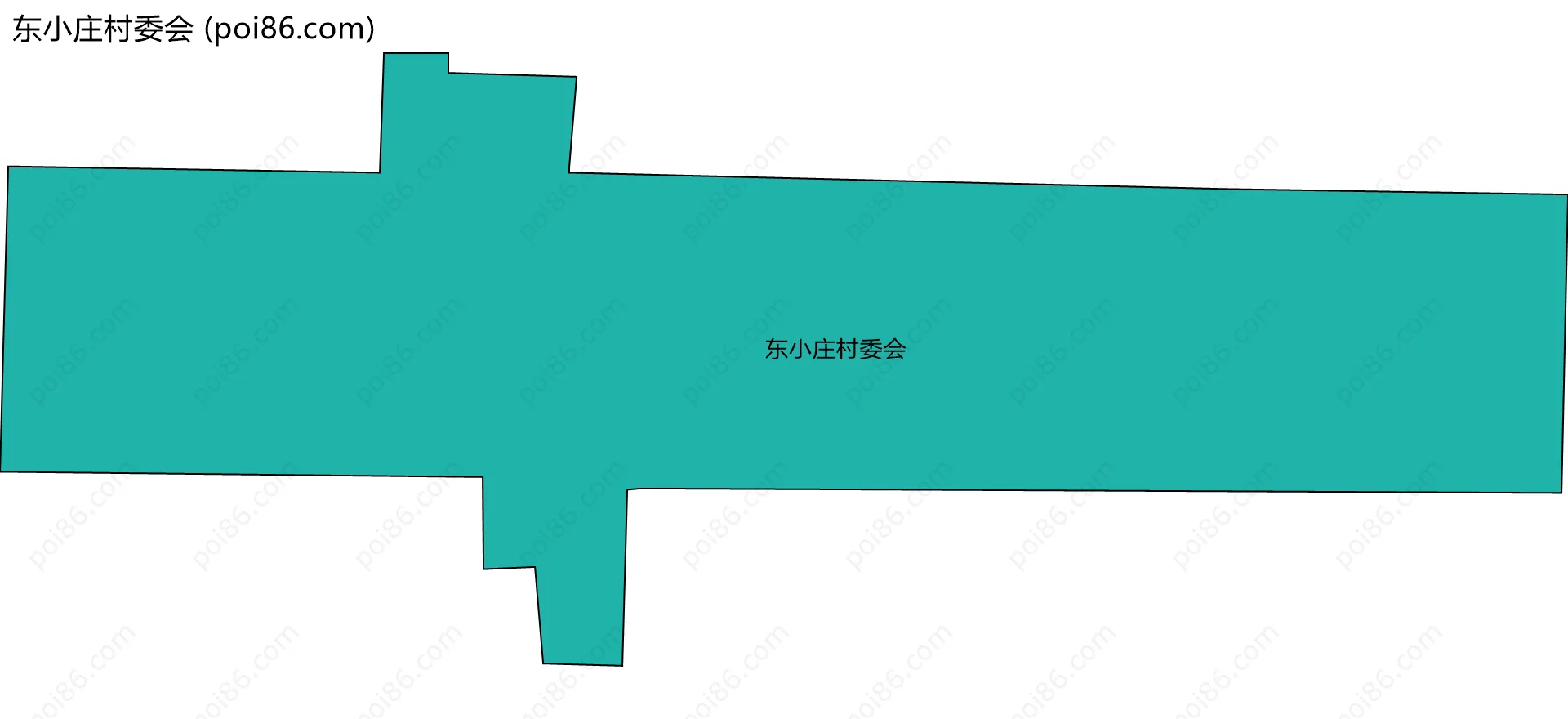 东小庄村委会边界地图