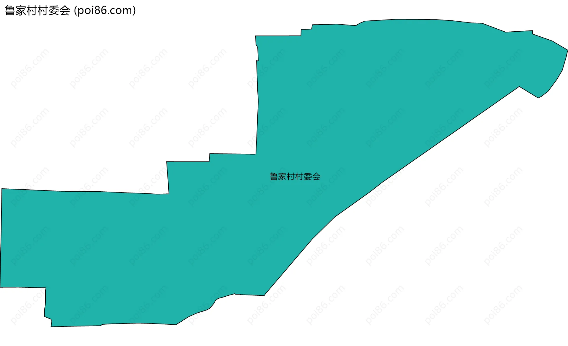 鲁家村村委会边界地图