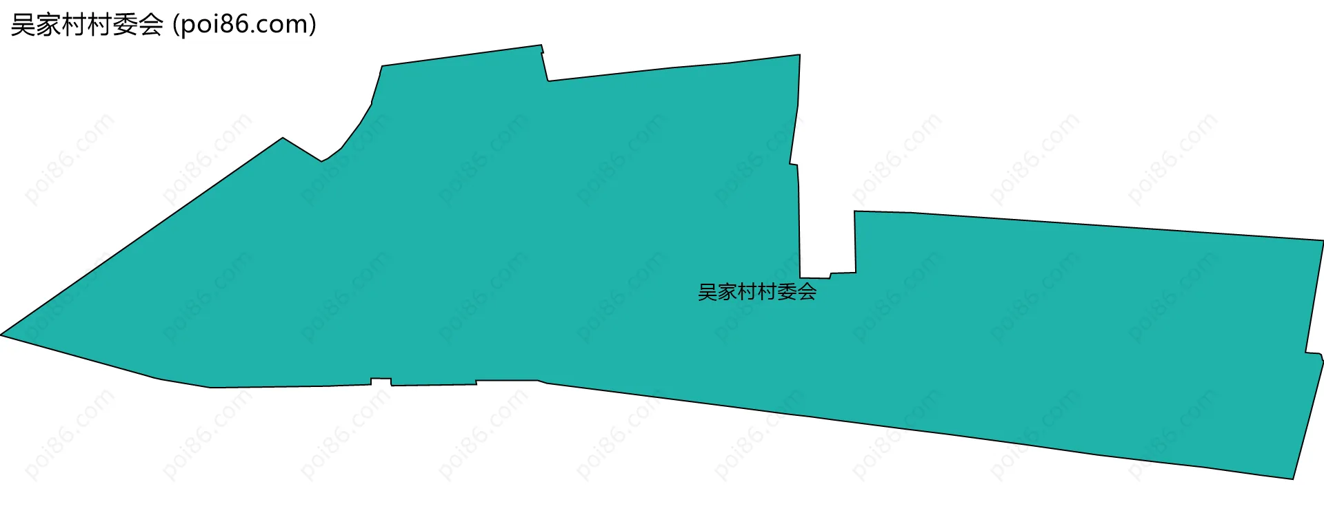 吴家村村委会边界地图