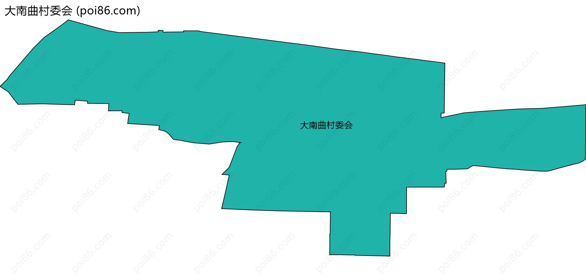 大南曲村委会边界地图