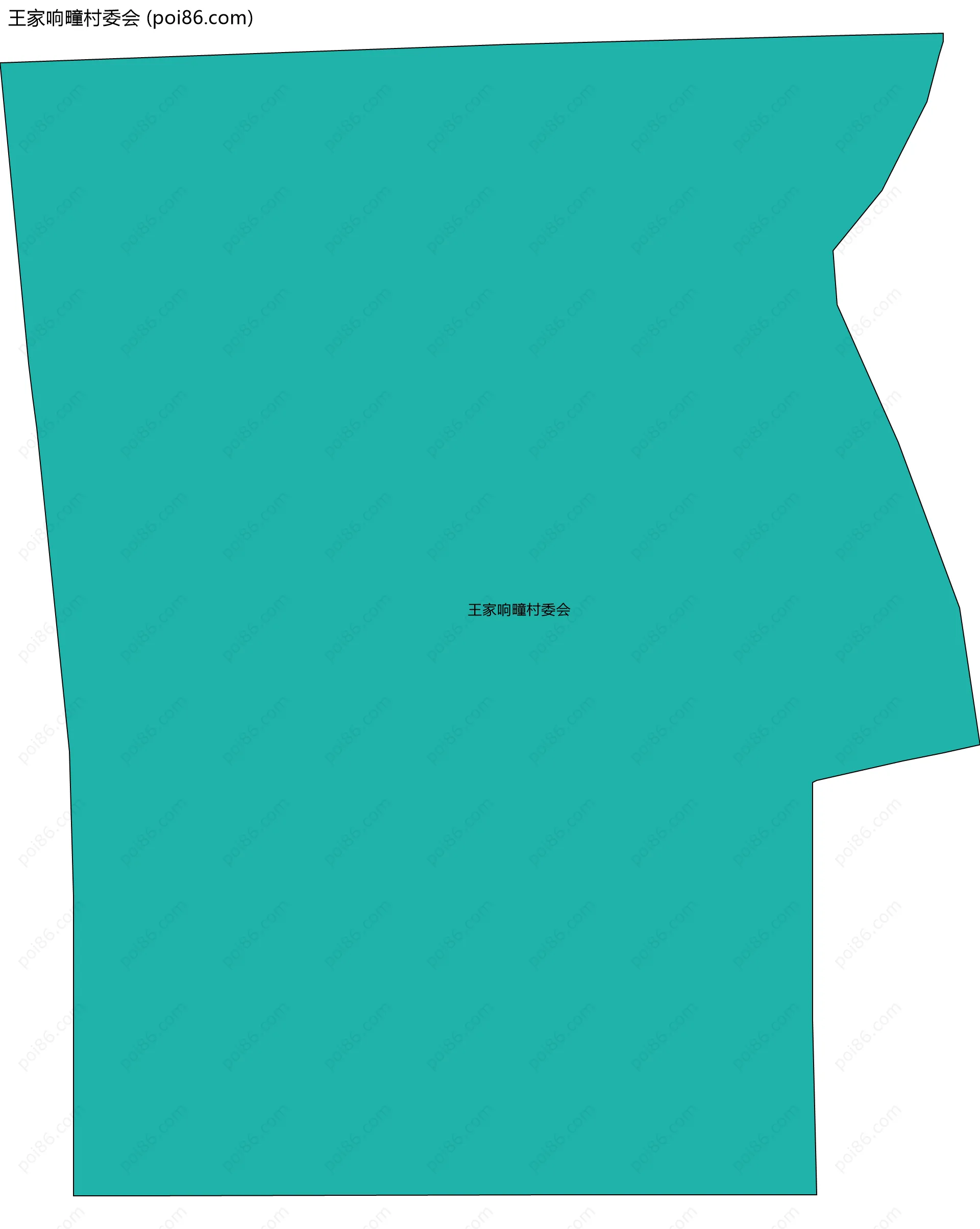 王家响疃村委会边界地图