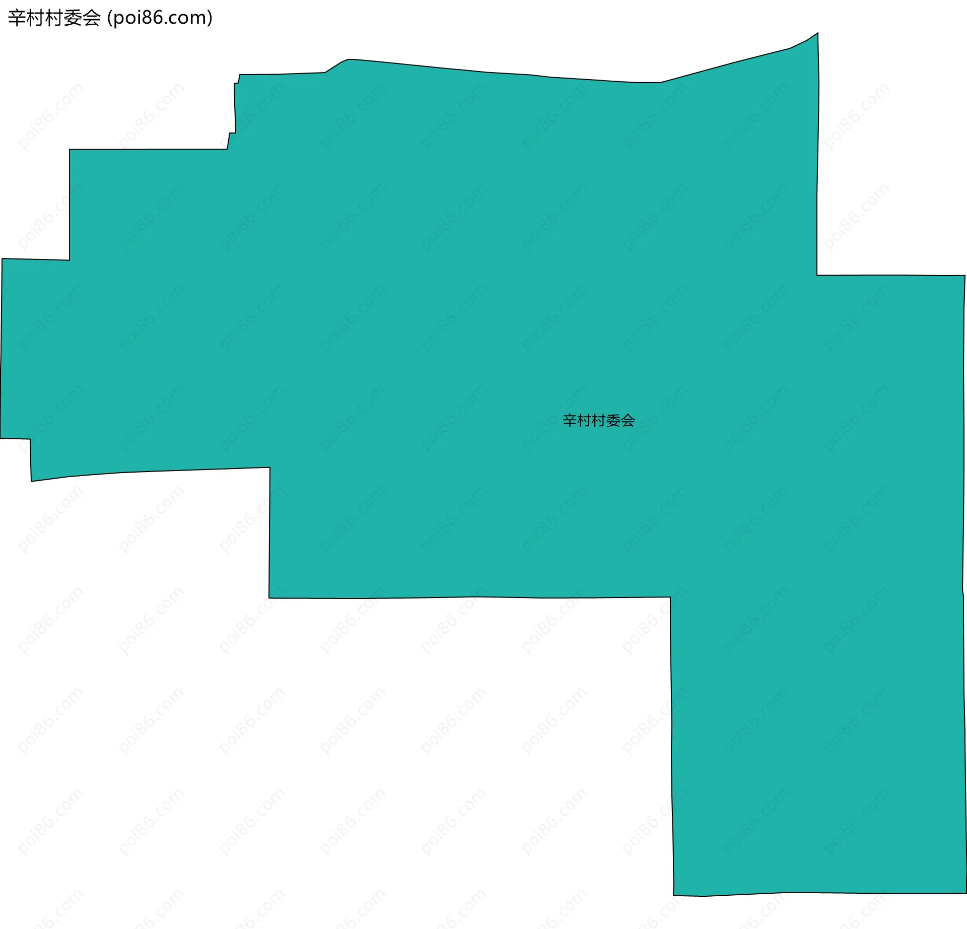 辛村村委会边界地图