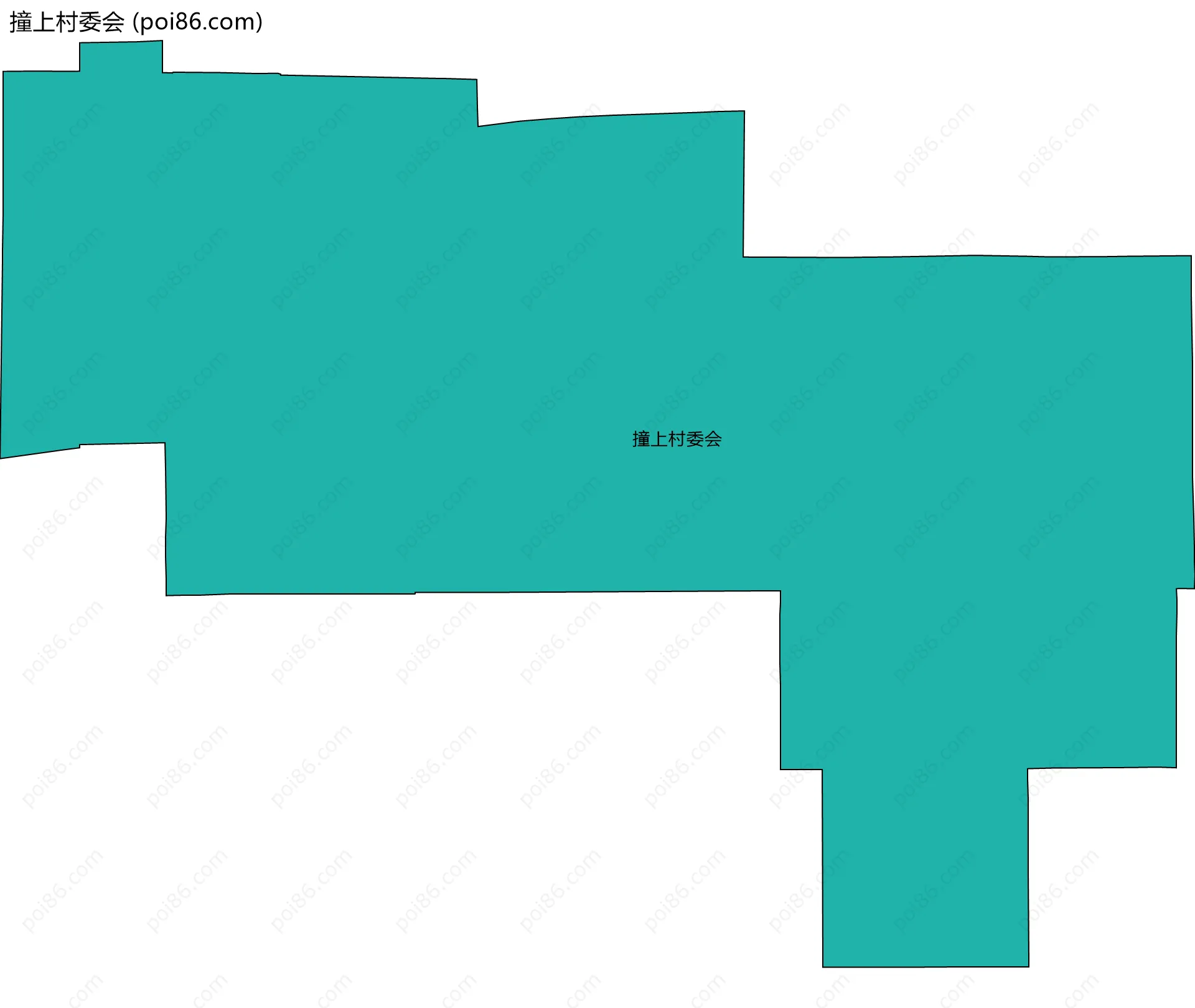 撞上村委会边界地图