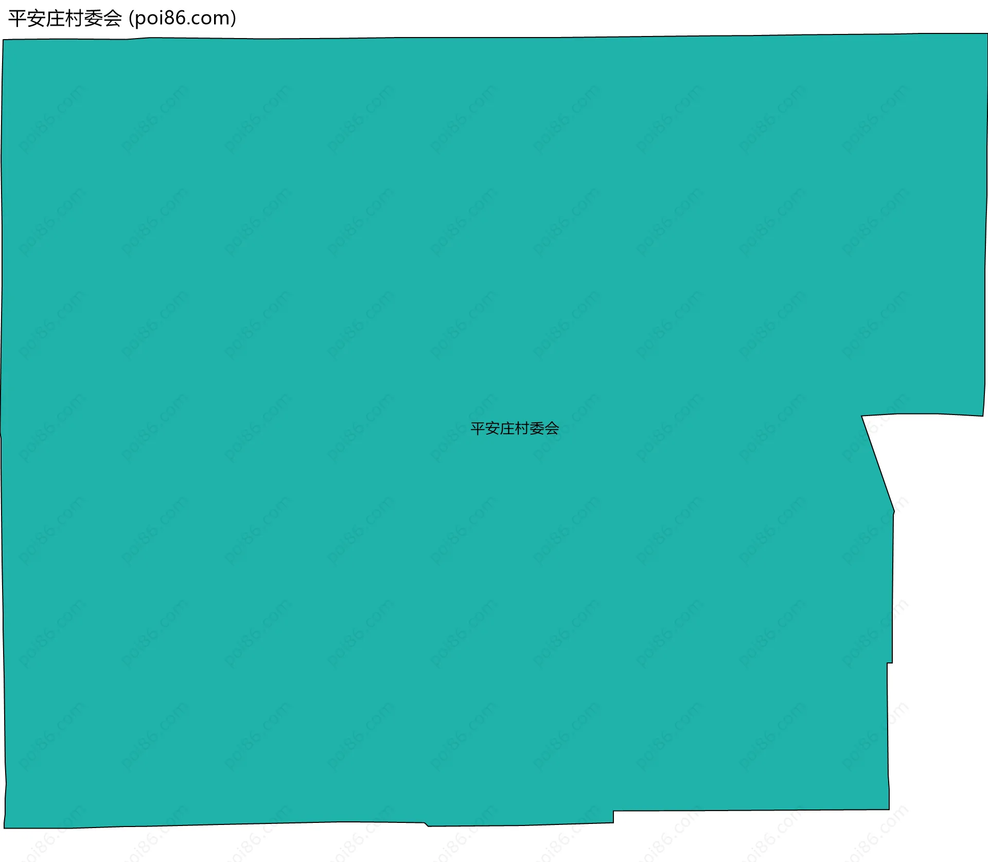 平安庄村委会边界地图