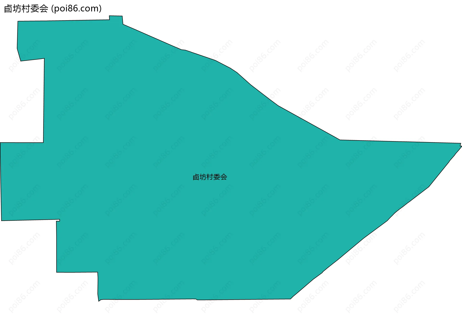 卣坊村委会边界地图