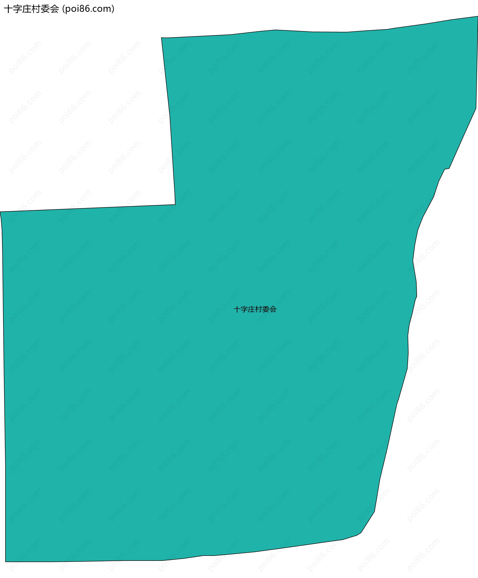 十字庄村委会边界地图