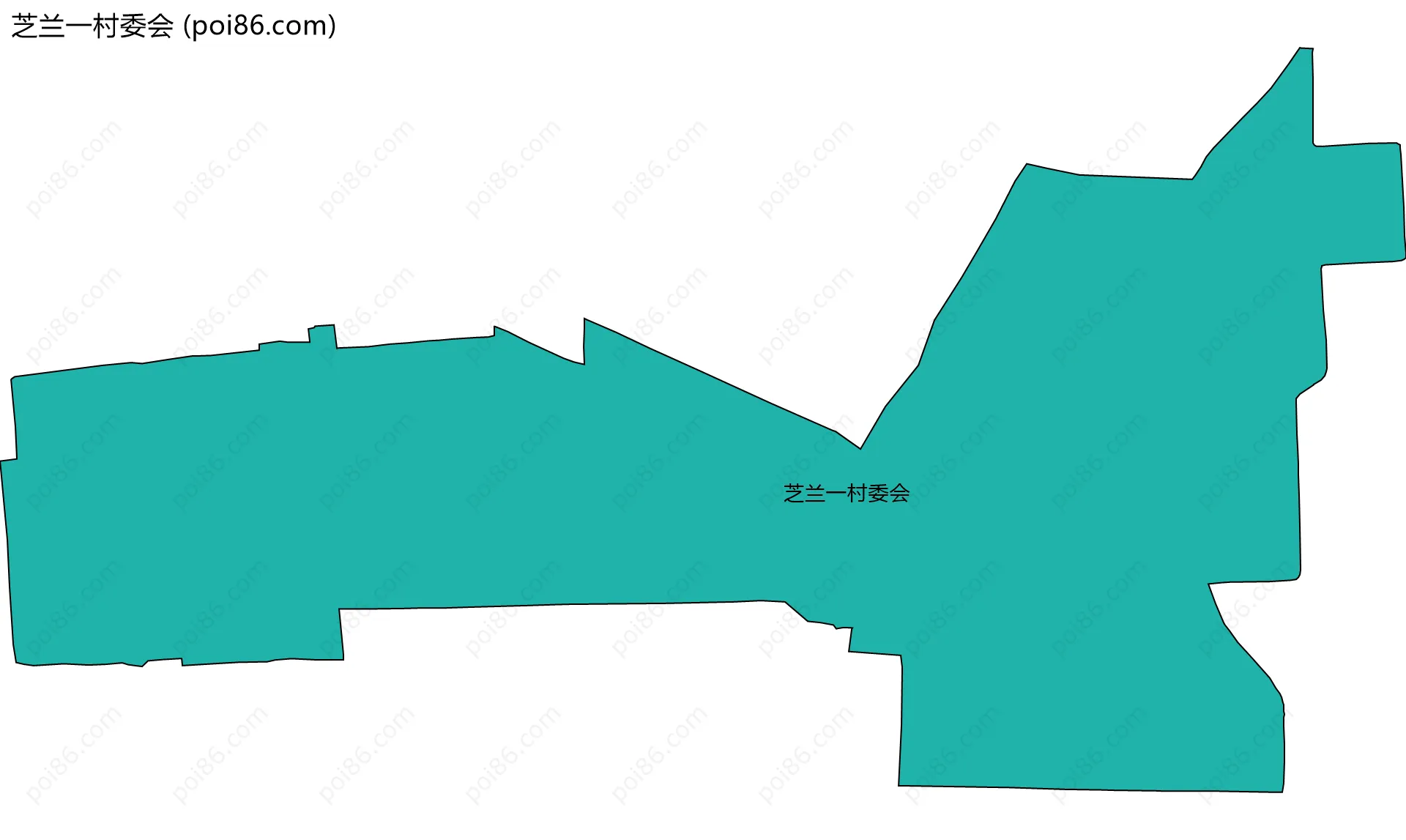 芝兰一村委会边界地图