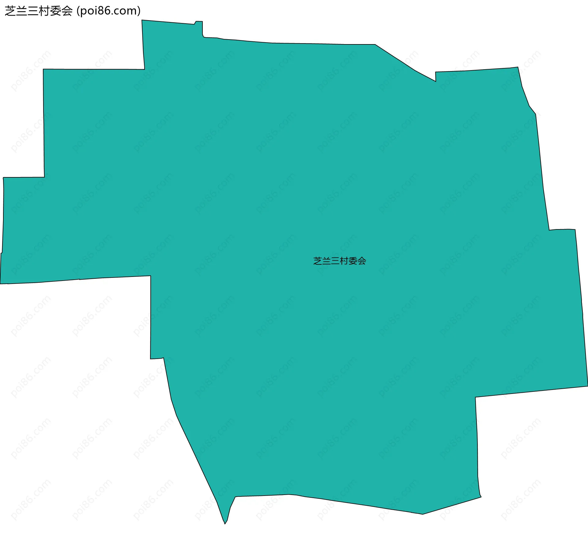 芝兰三村委会边界地图