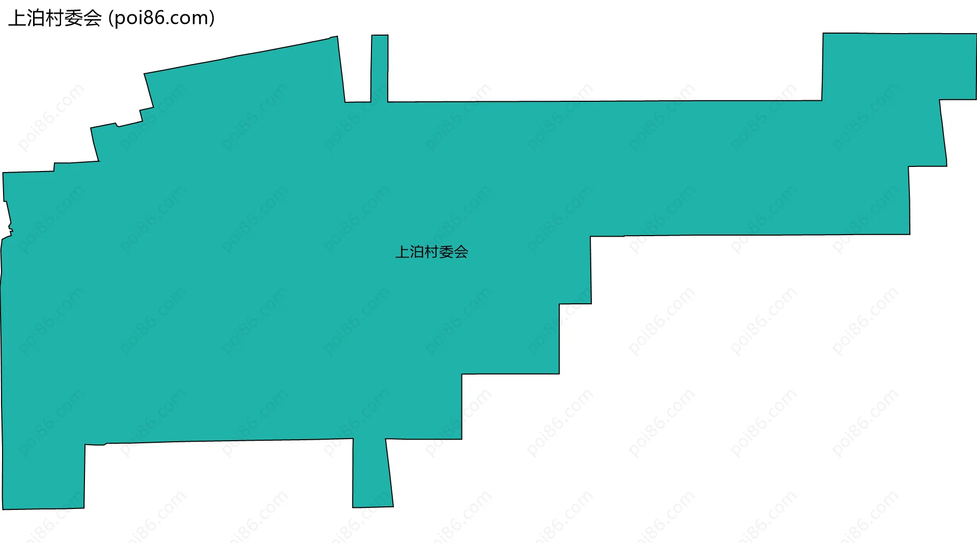 上泊村委会边界地图