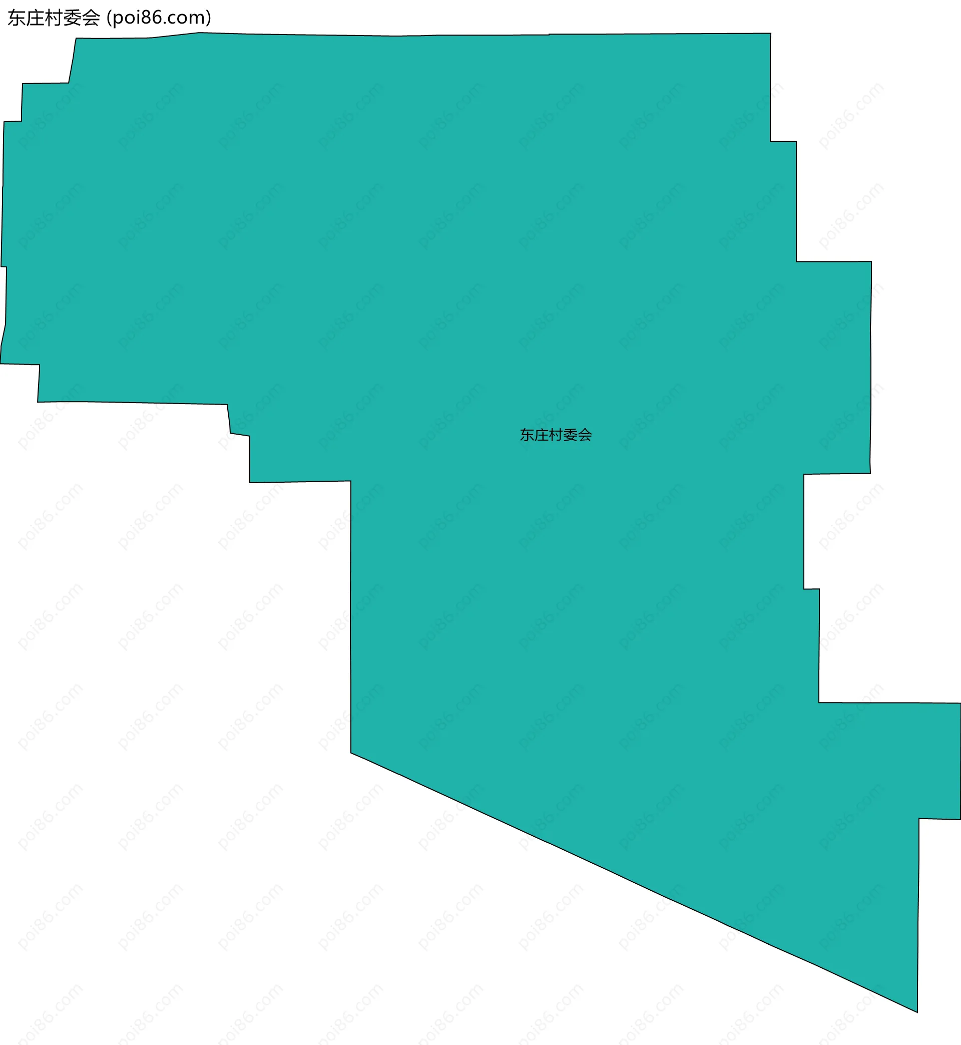 东庄村委会边界地图