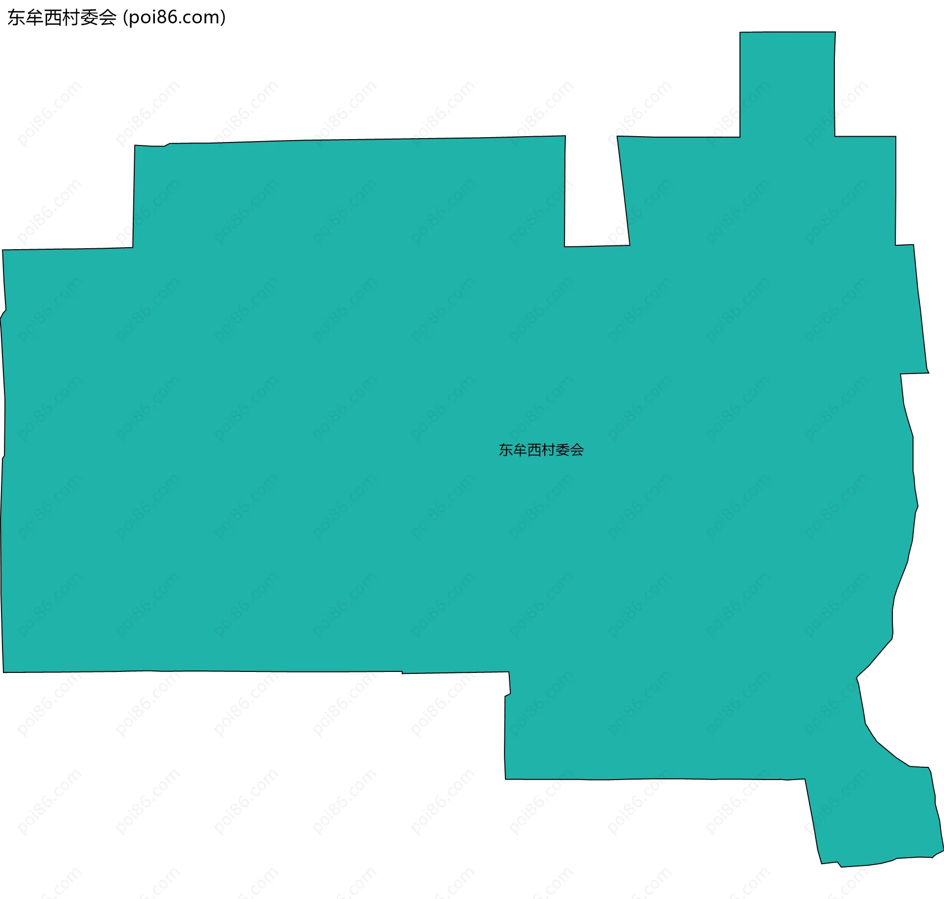 东牟西村委会边界地图