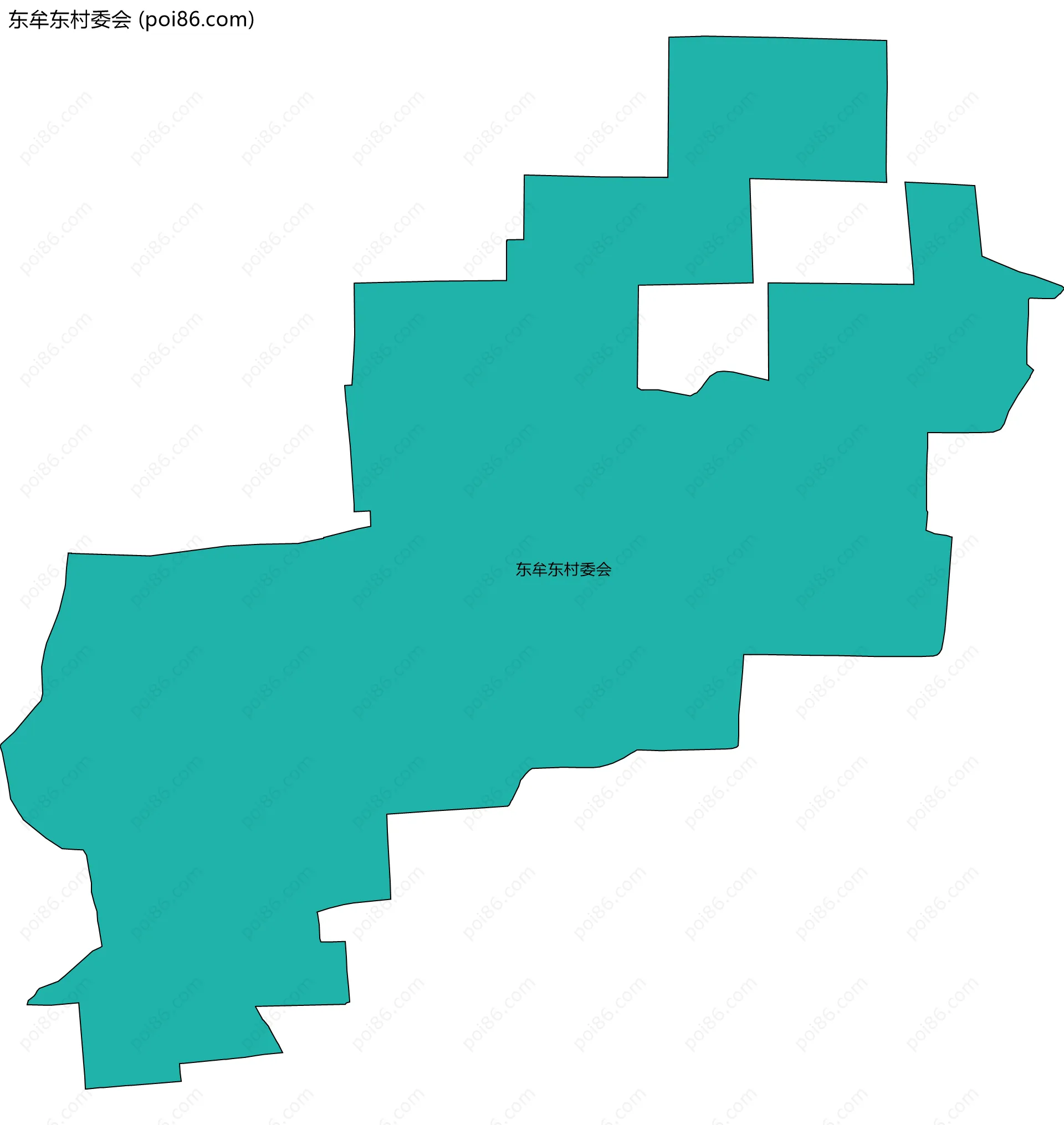 东牟东村委会边界地图