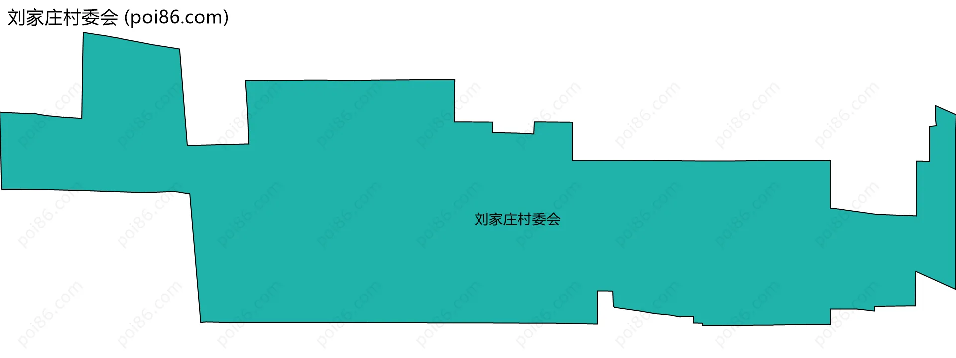 刘家庄村委会边界地图