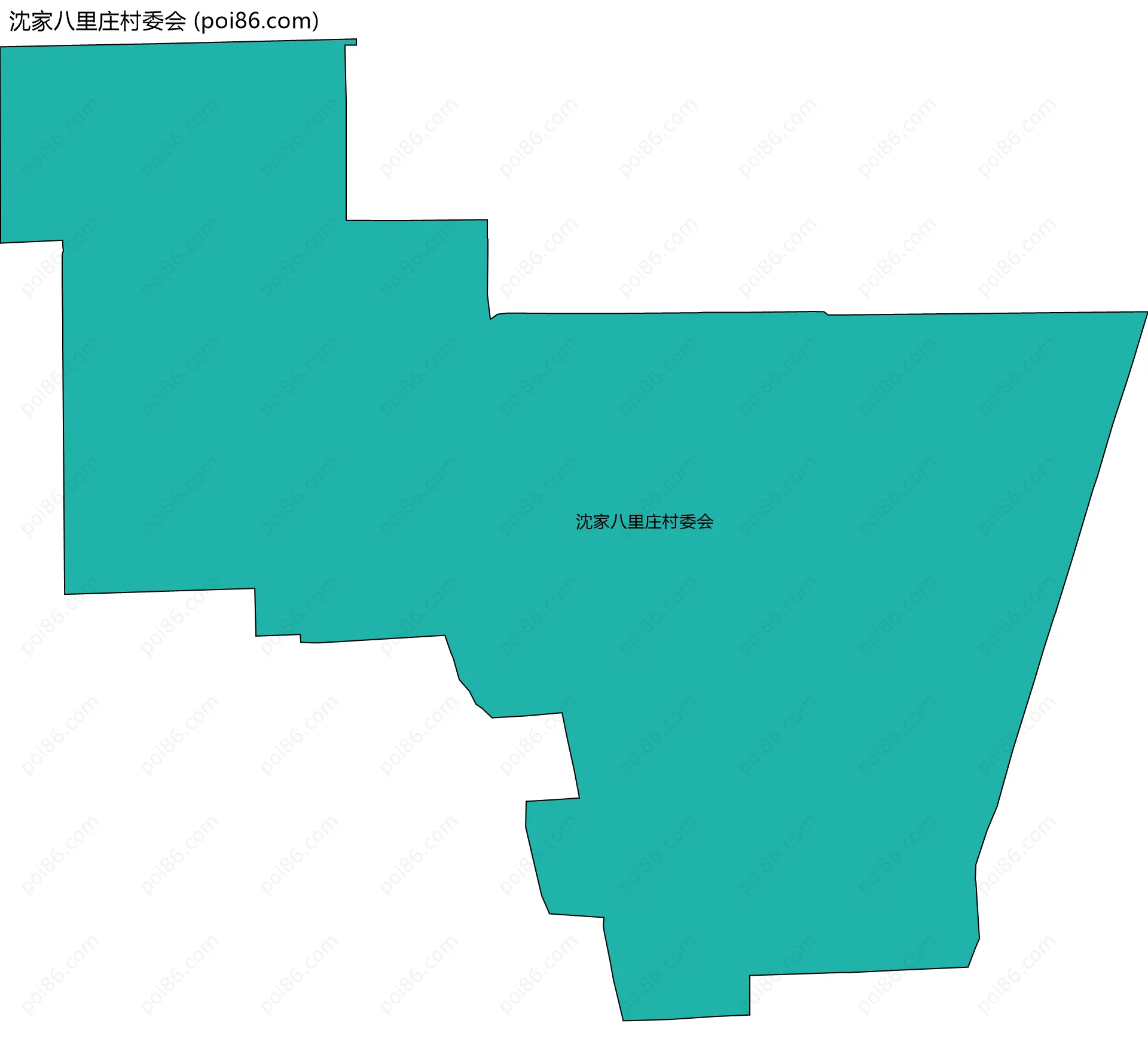 沈家八里庄村委会边界地图