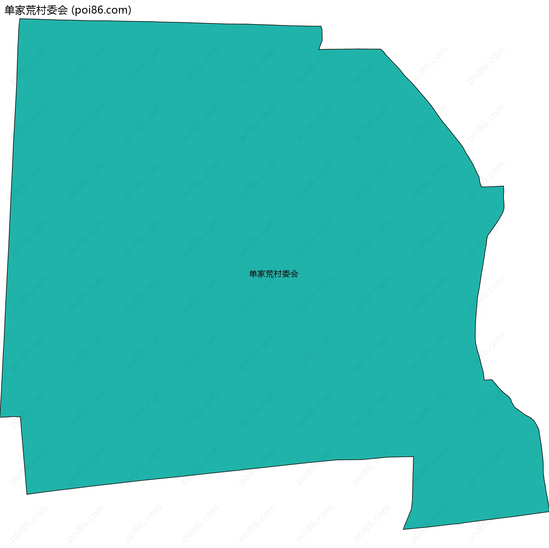 单家荒村委会边界地图