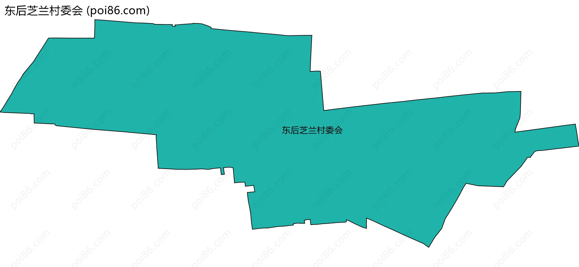 东后芝兰村委会边界地图