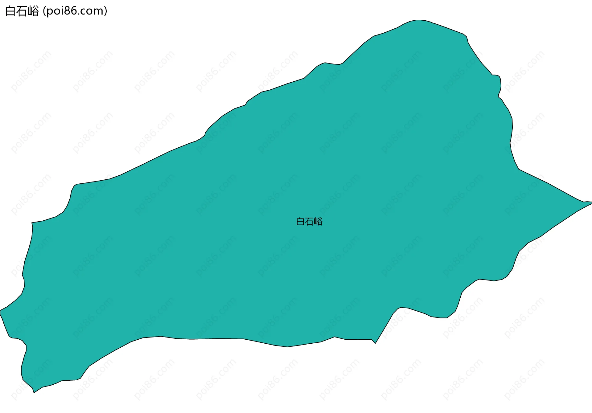 白石峪边界地图