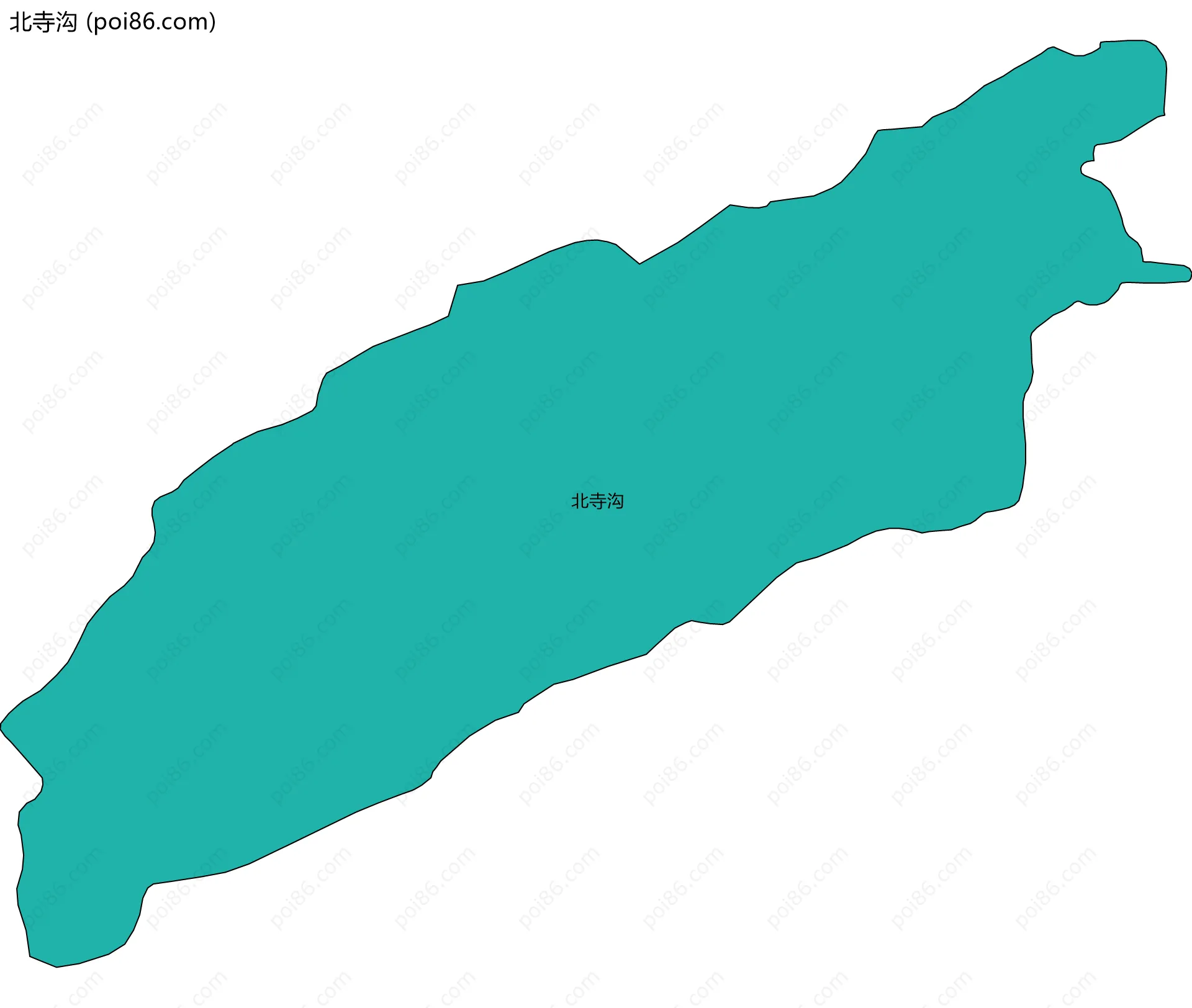 北寺沟边界地图