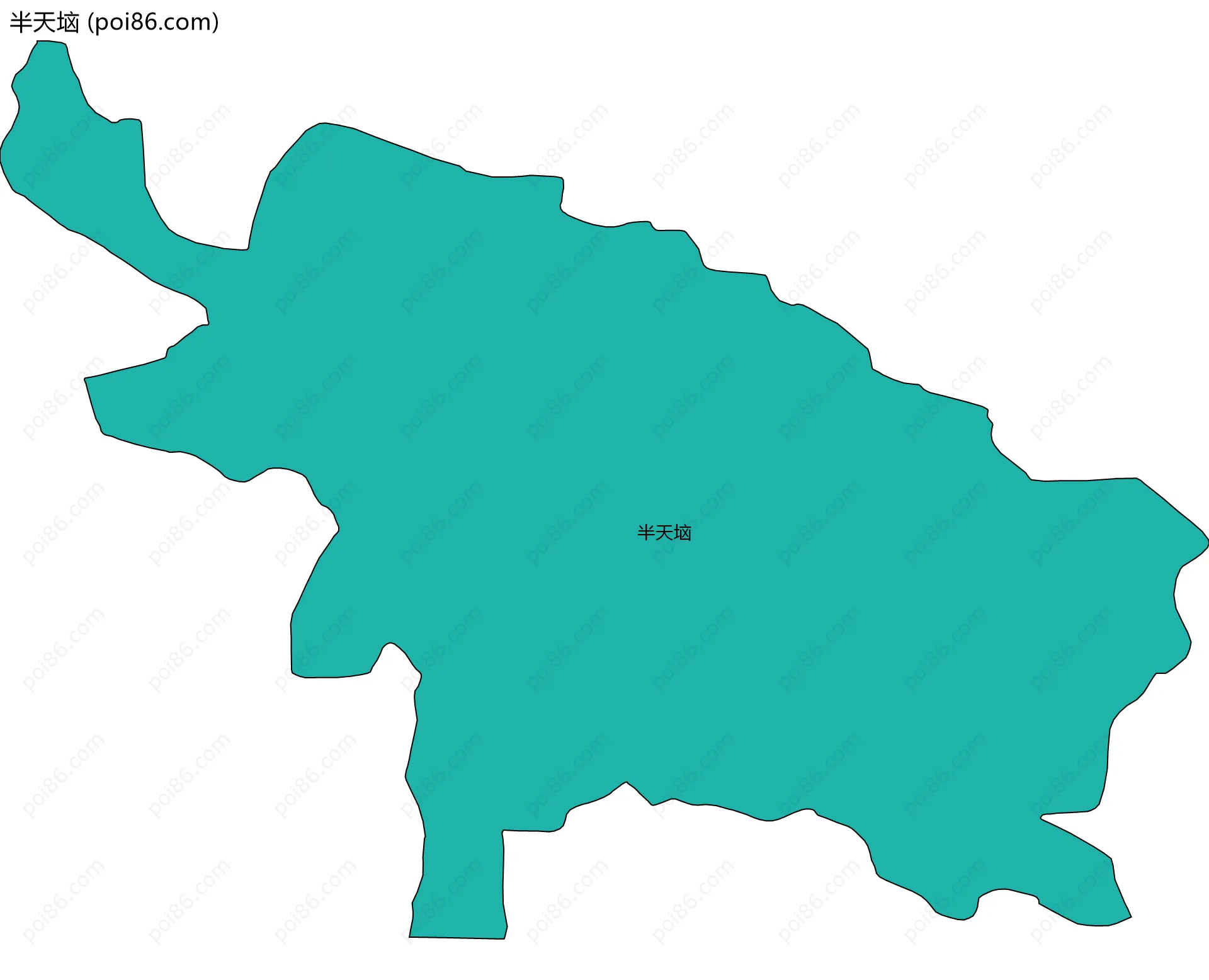 半天垴边界地图