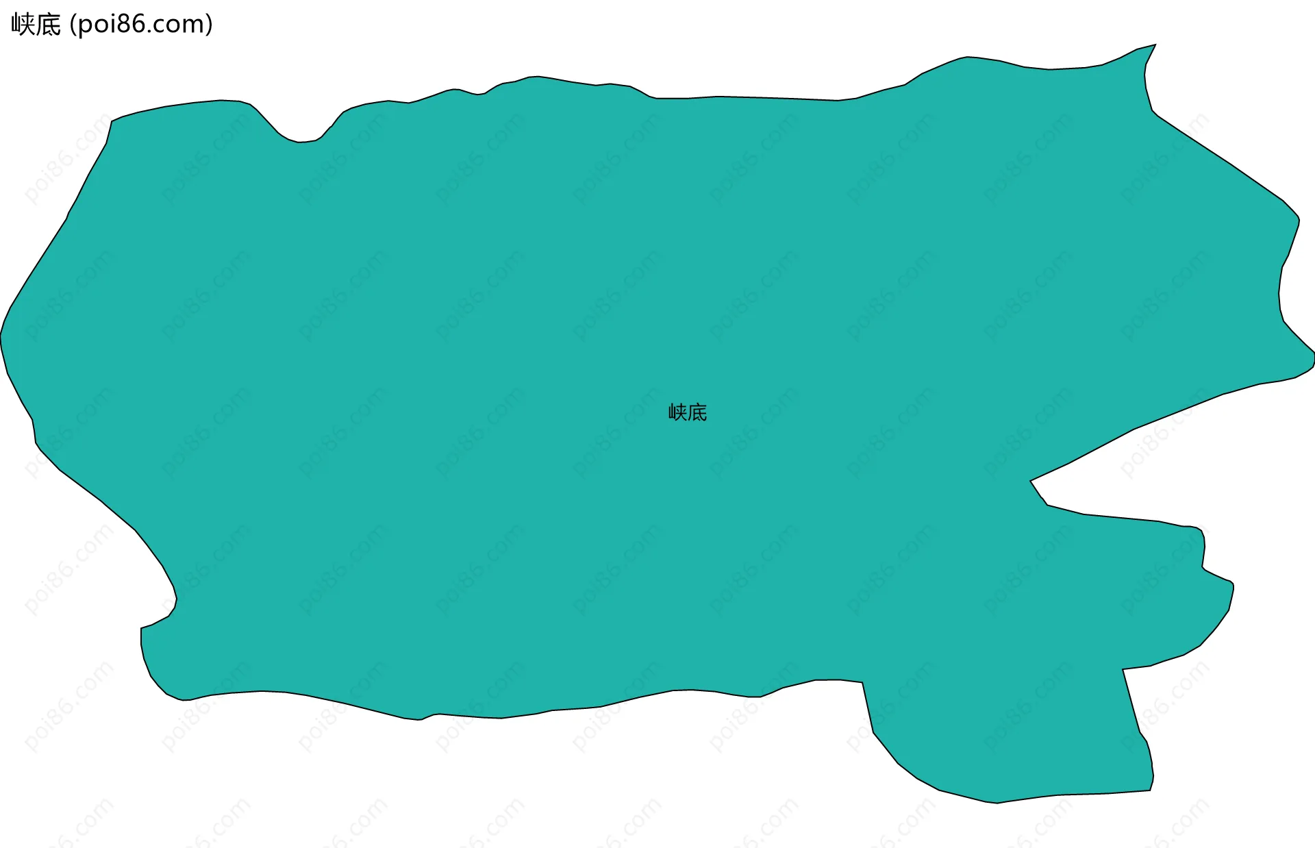 峡底边界地图