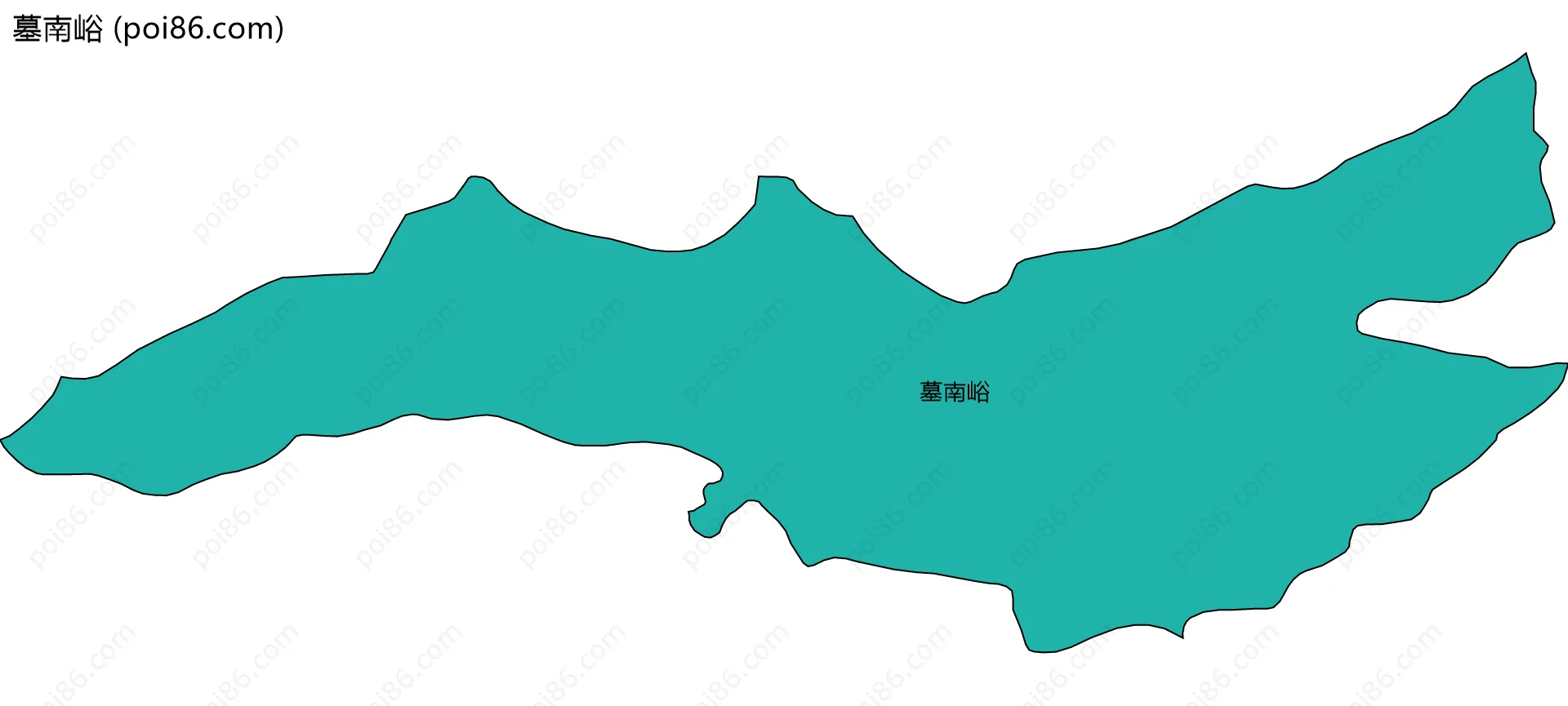 墓南峪边界地图