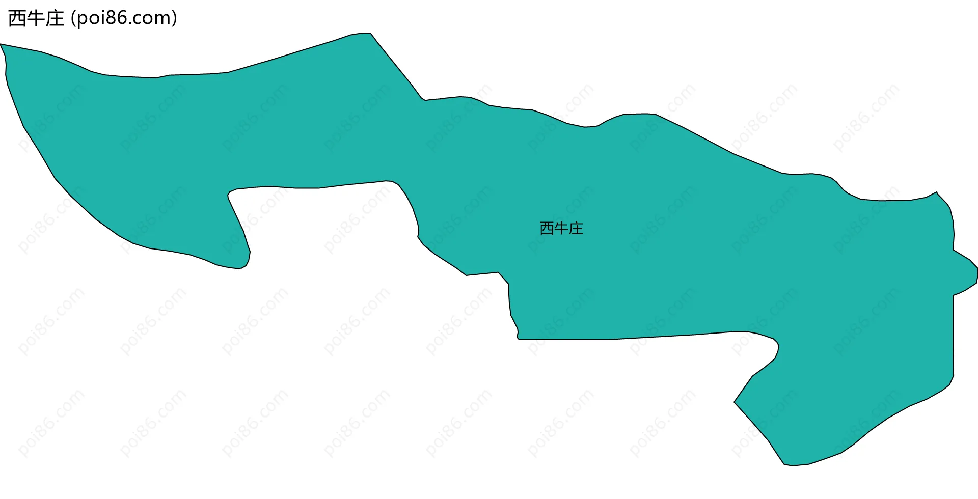 西牛庄边界地图