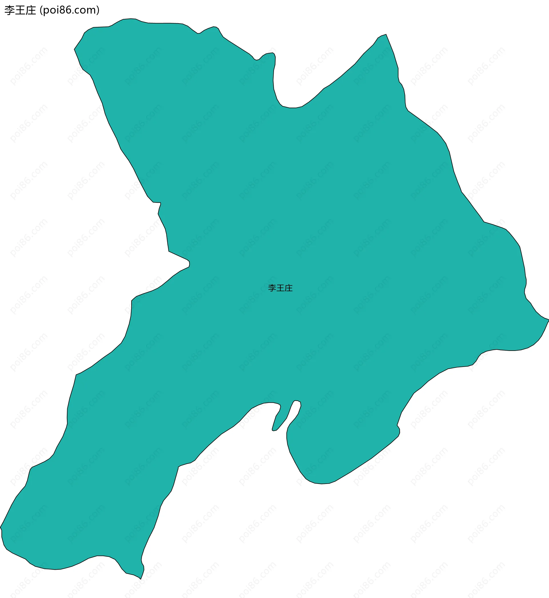 李王庄边界地图