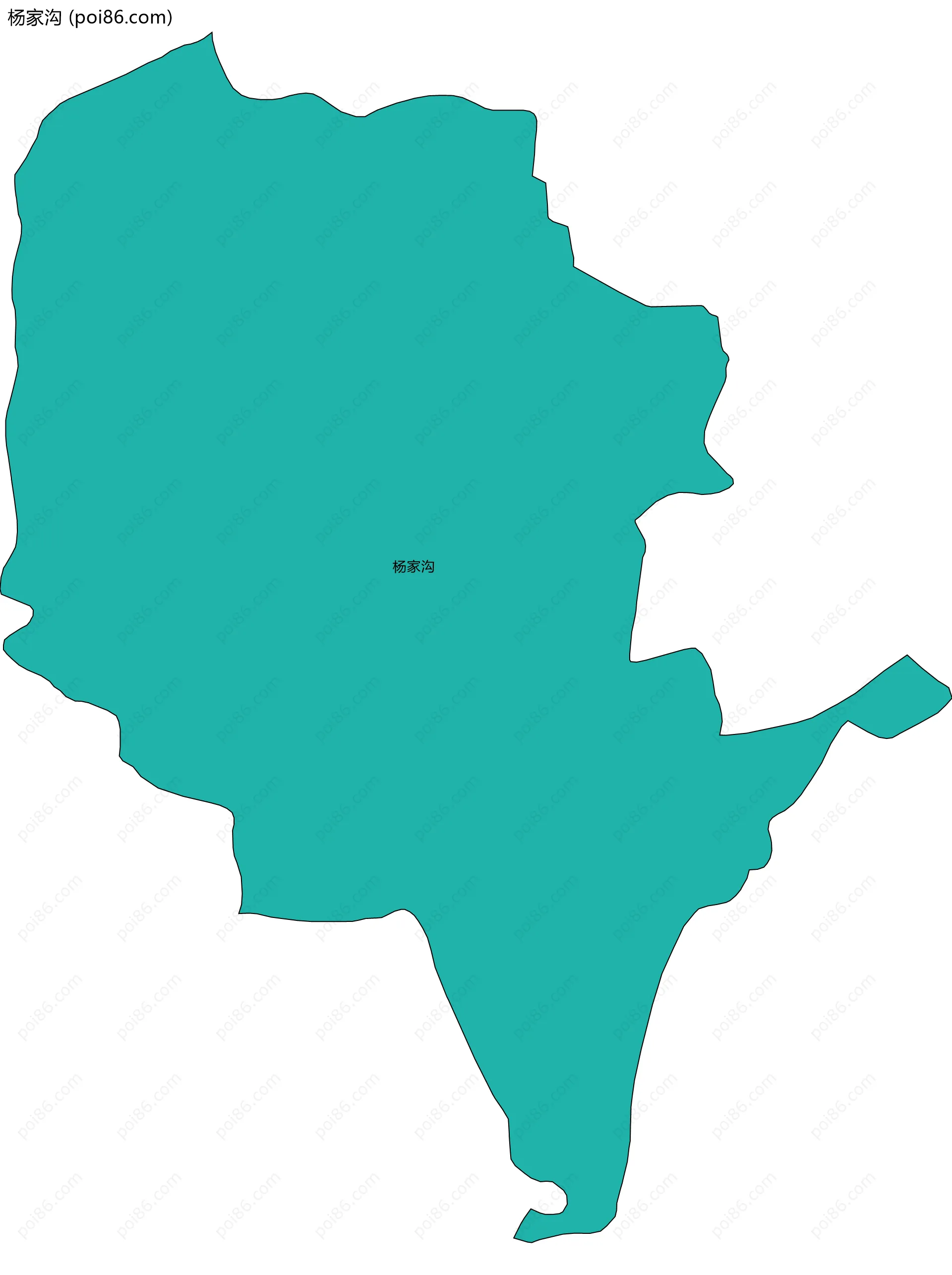 杨家沟边界地图