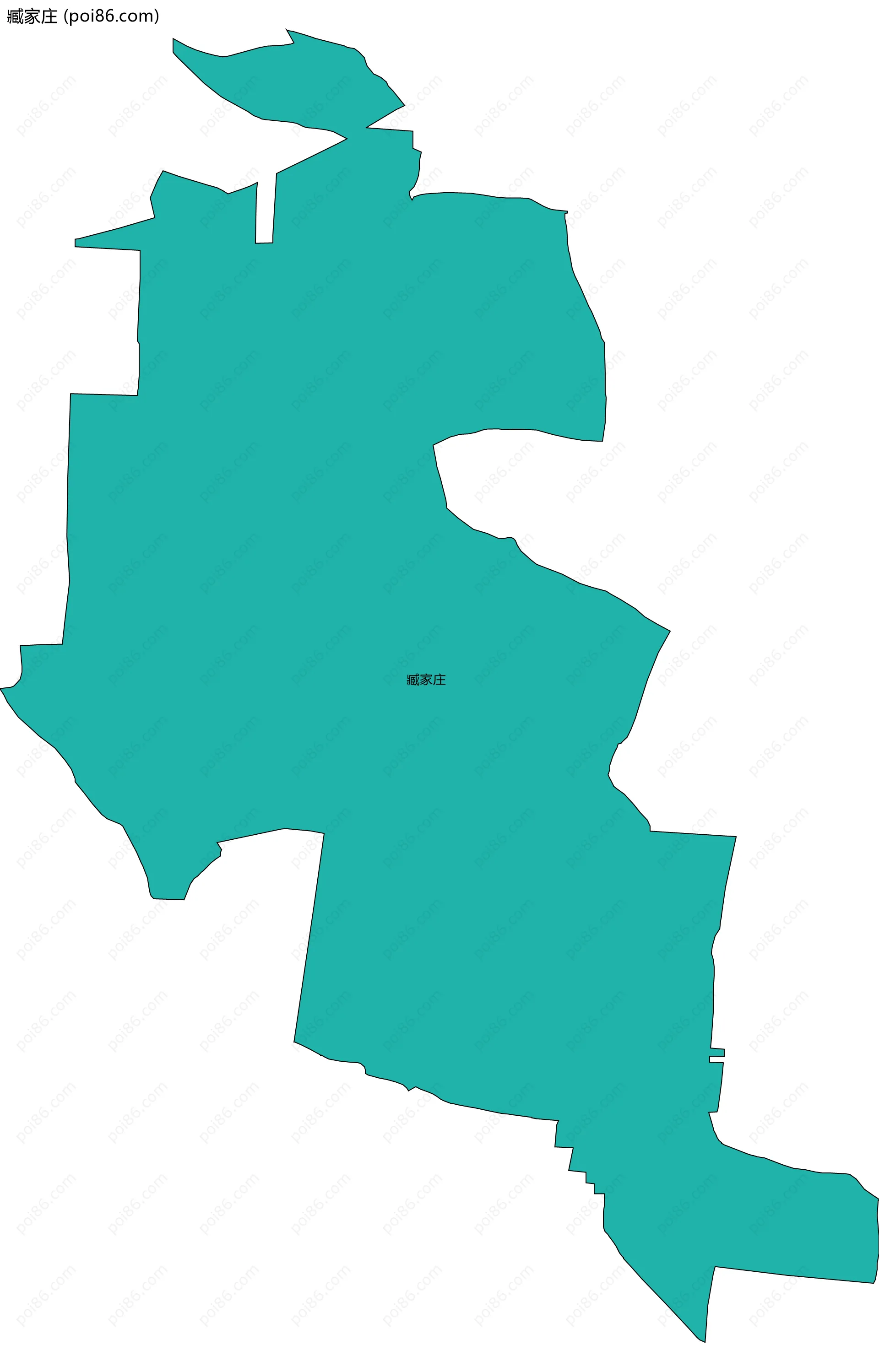 臧家庄边界地图