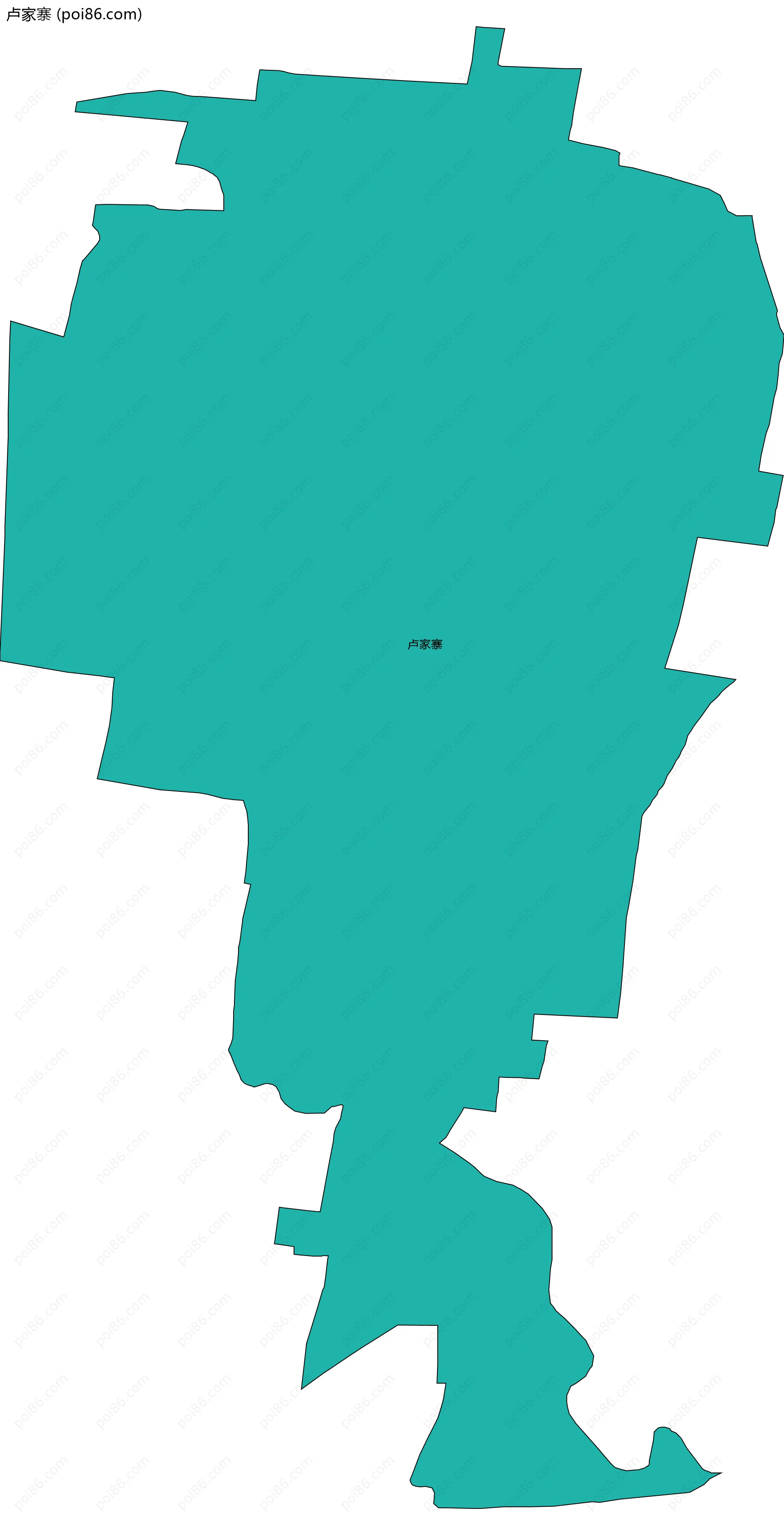 卢家寨边界地图