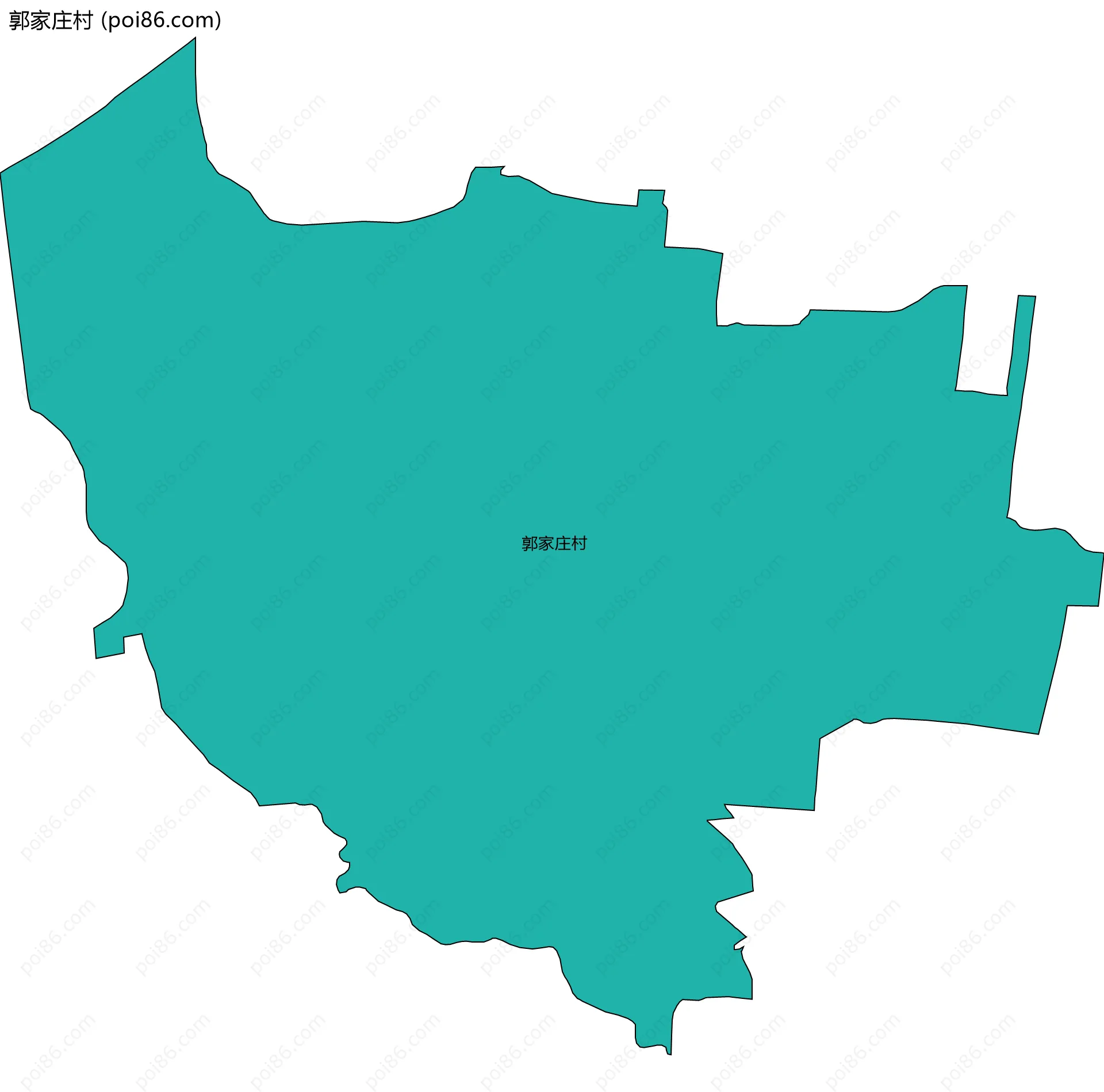 郭家庄村边界地图