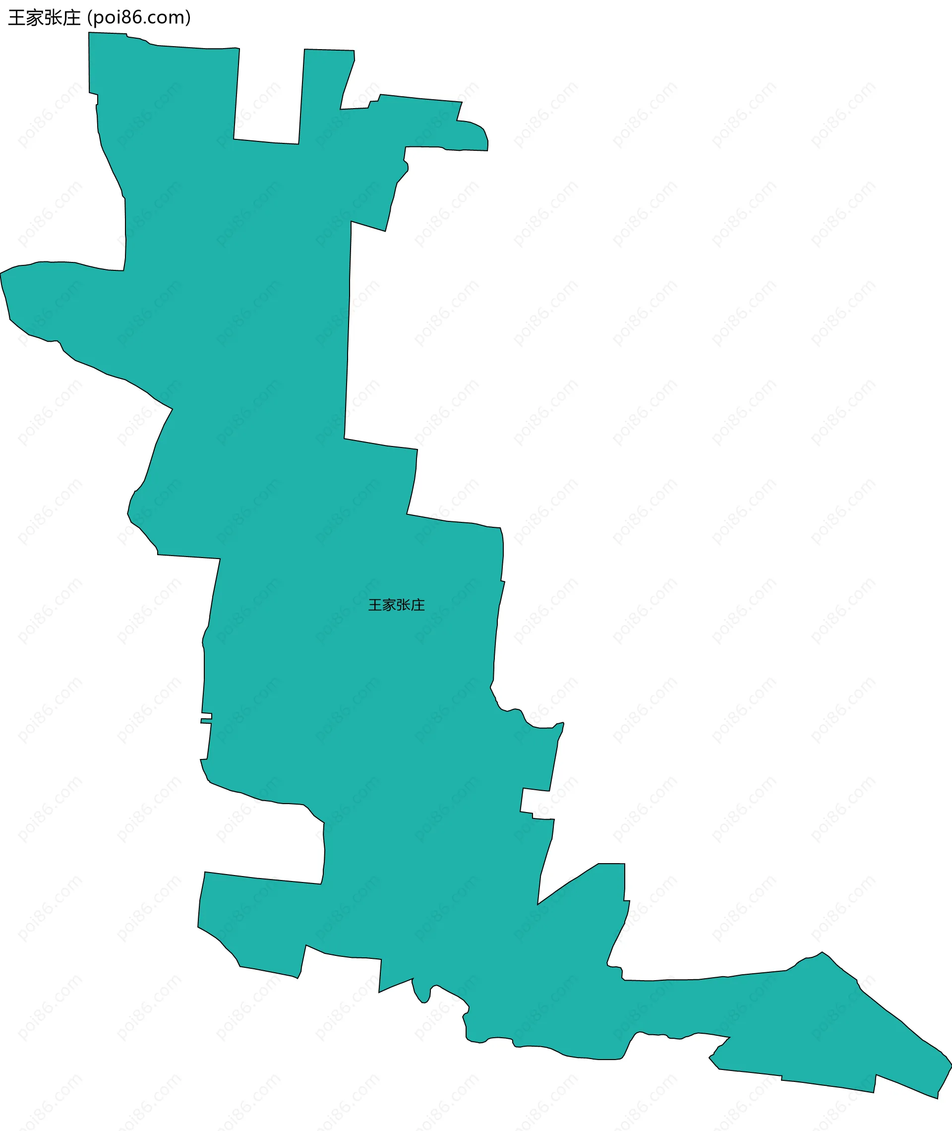 王家张庄边界地图