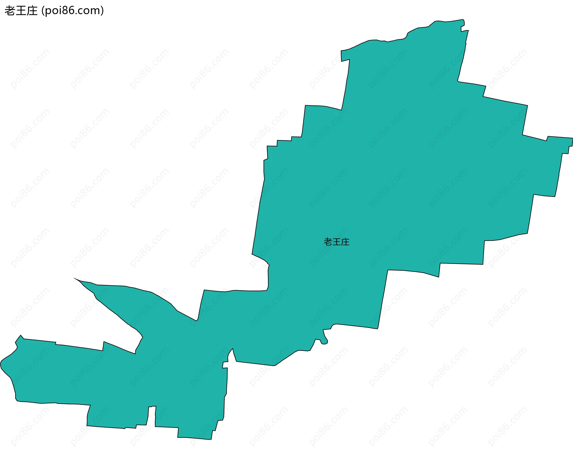 老王庄边界地图