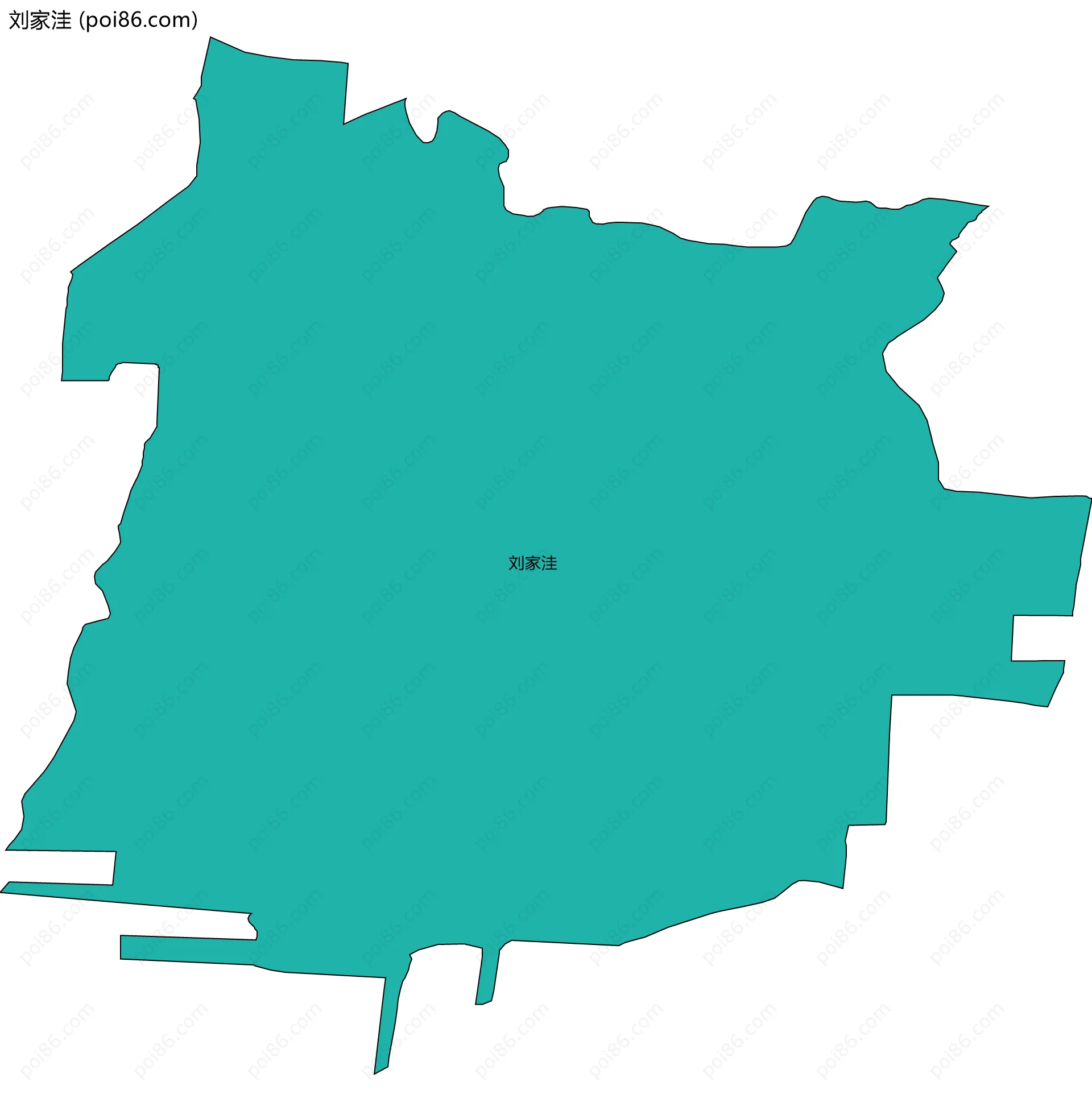 刘家洼边界地图