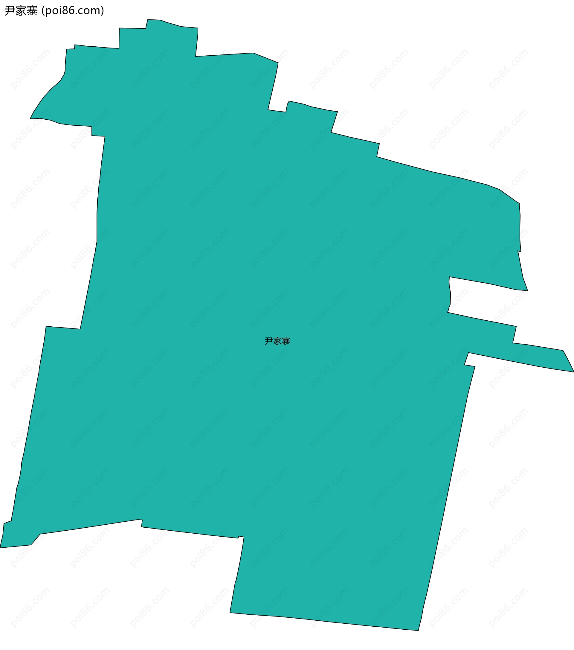 尹家寨边界地图