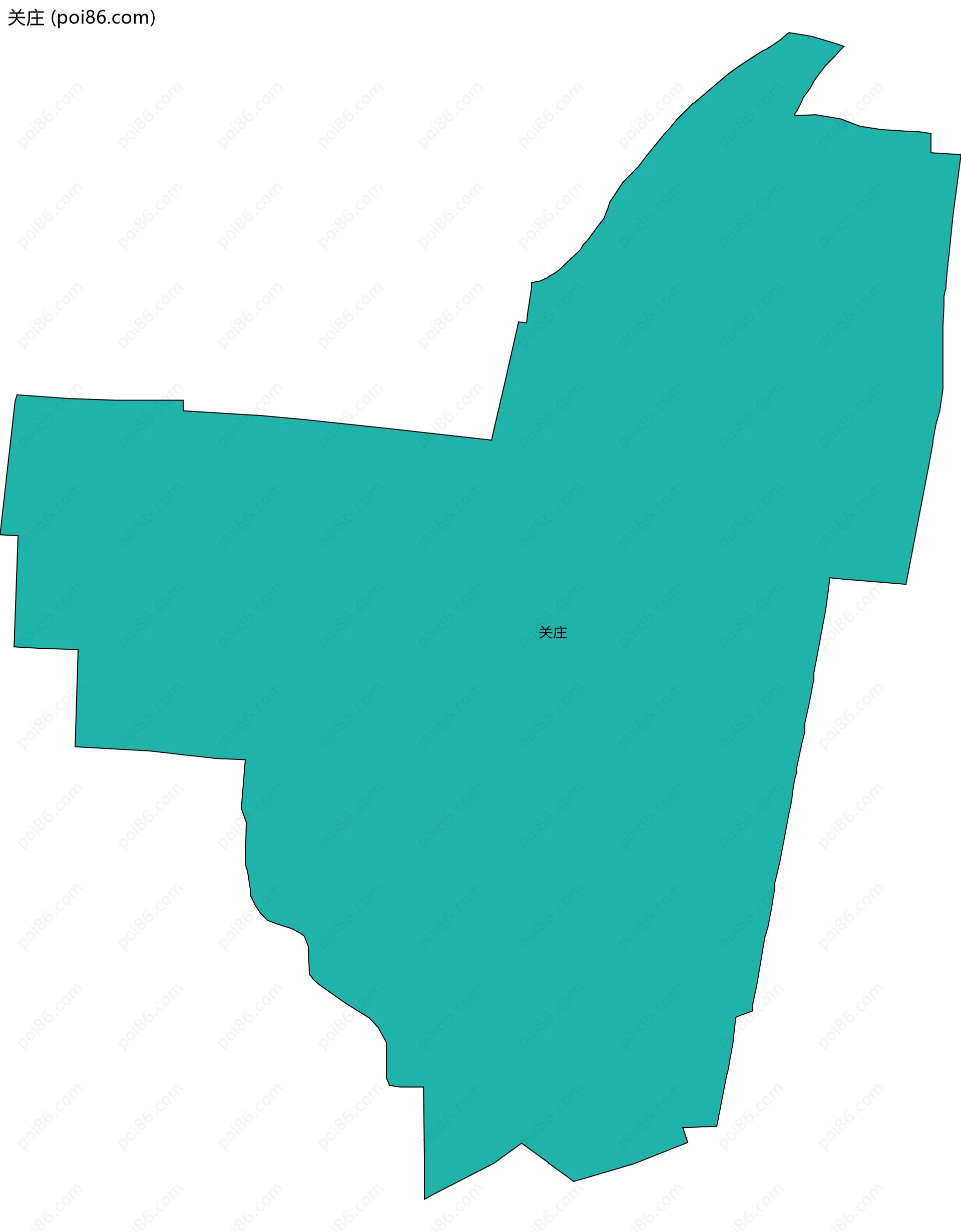 关庄边界地图