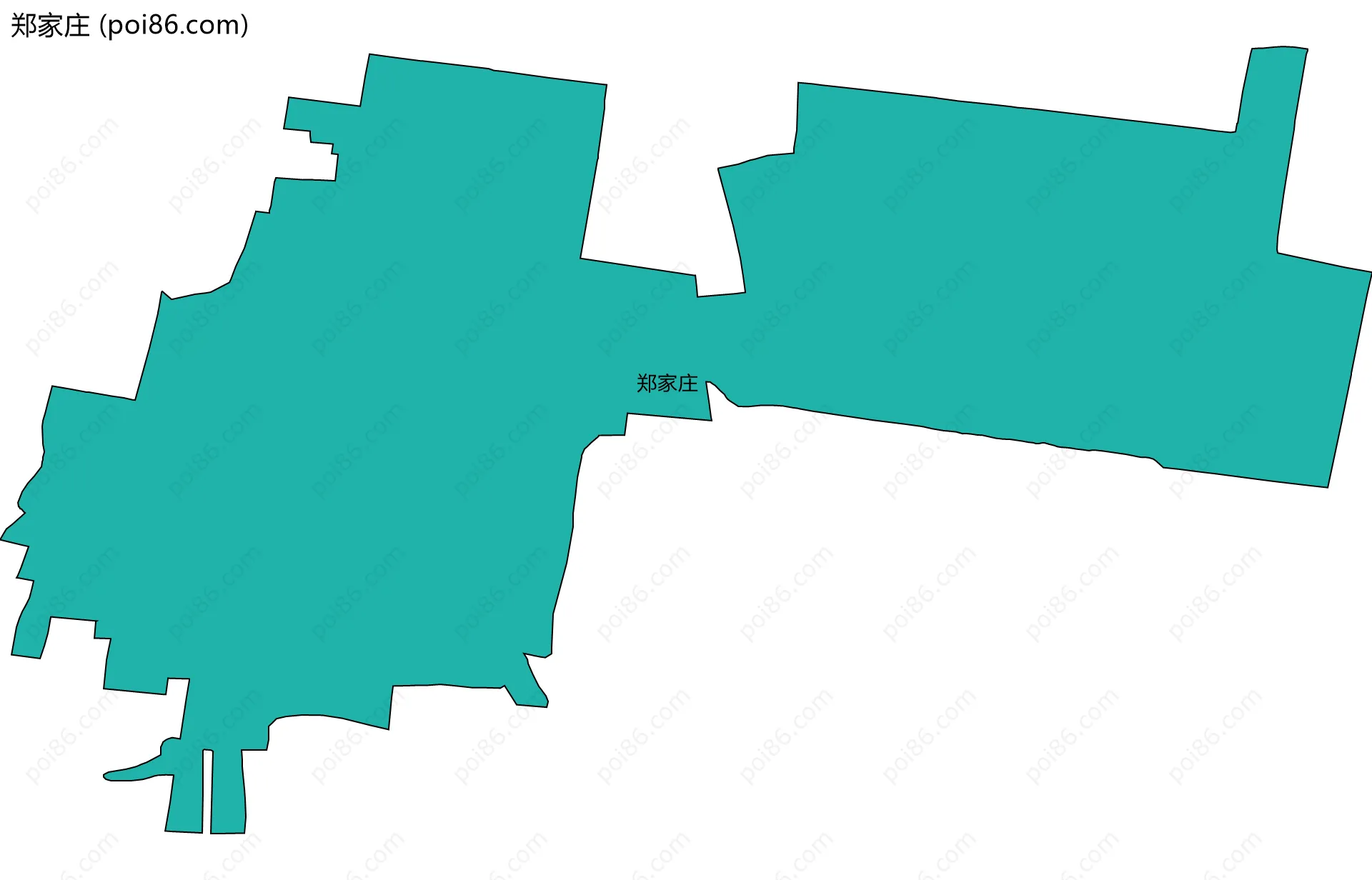 郑家庄边界地图