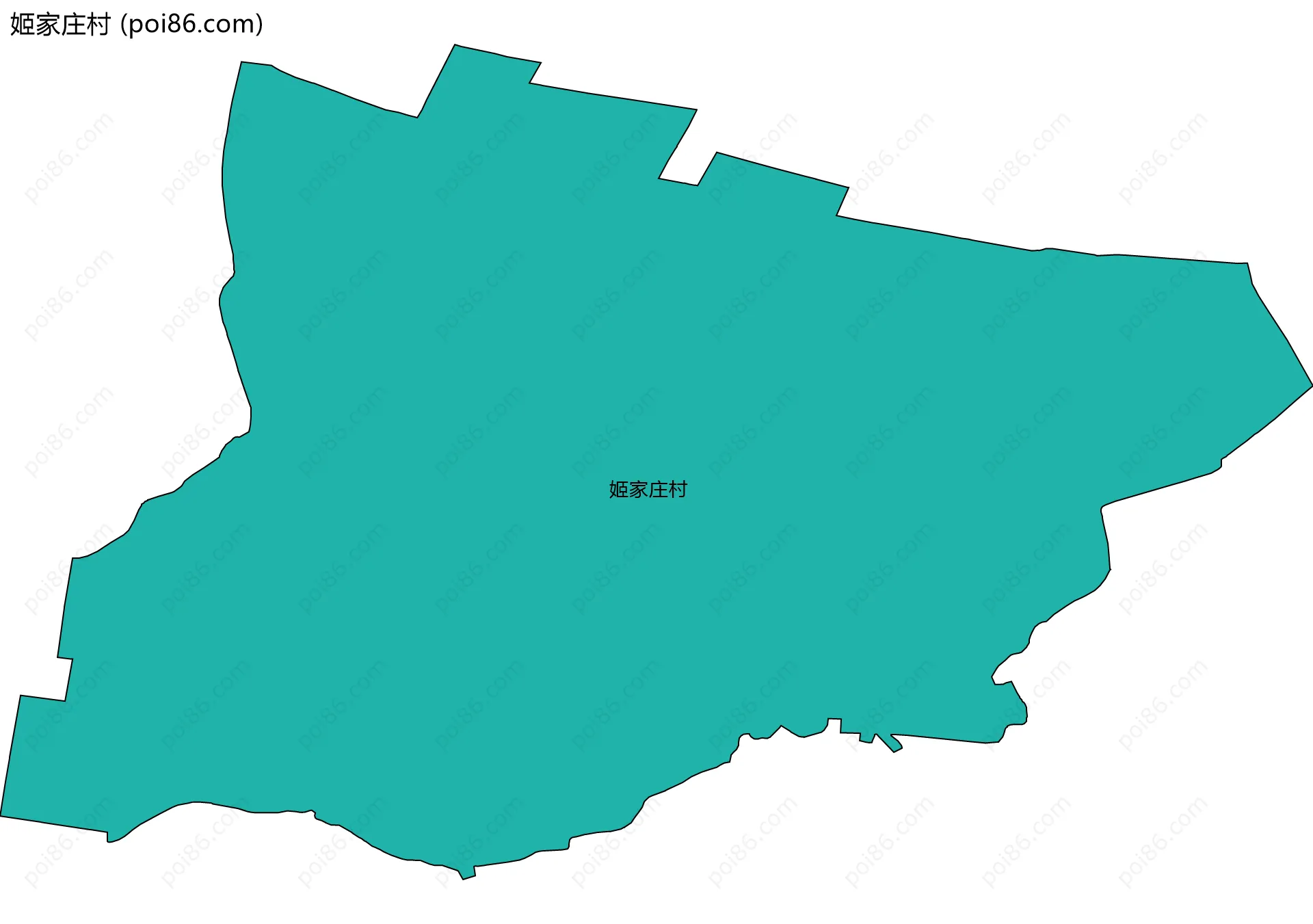 姬家庄村边界地图