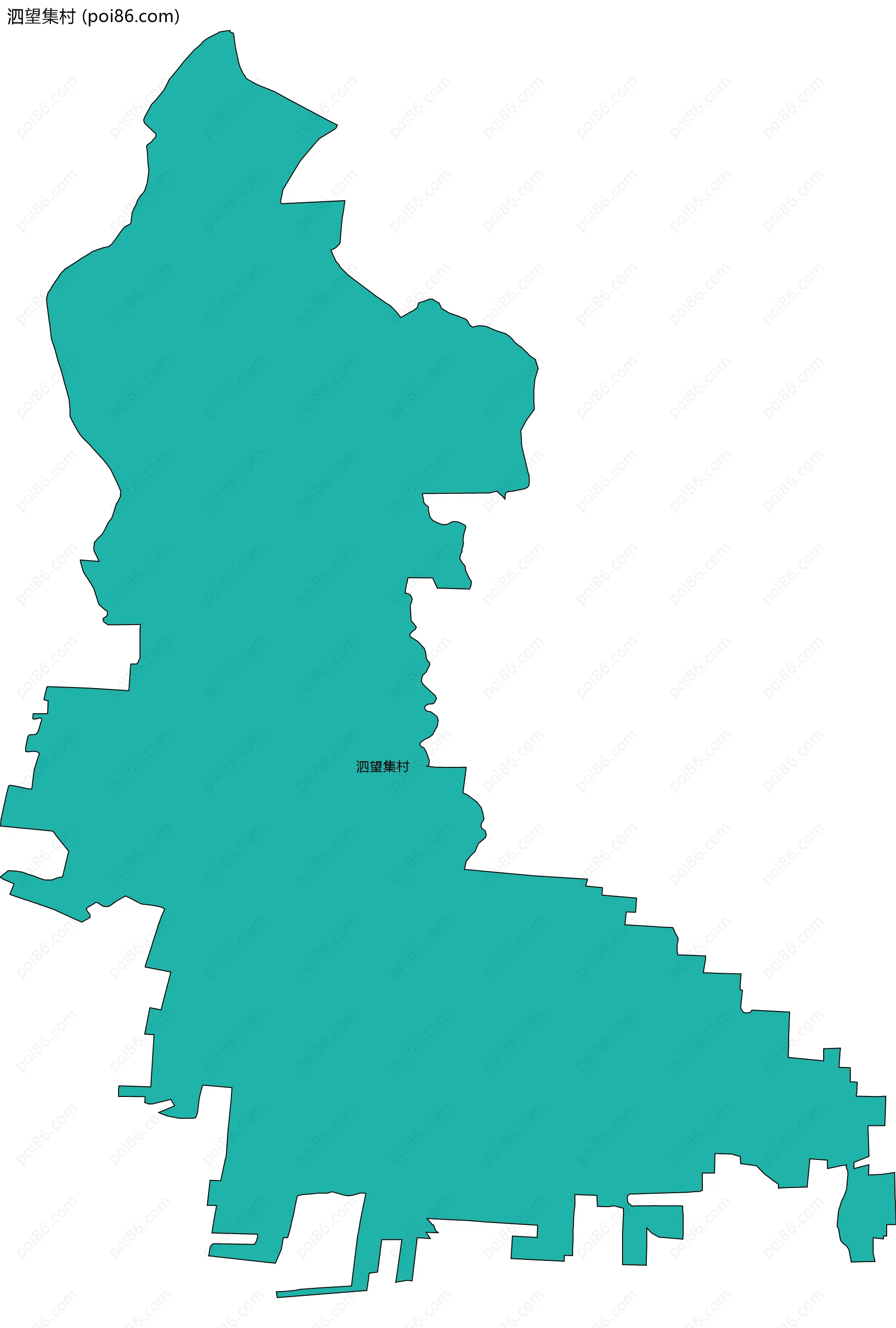 泗望集村边界地图