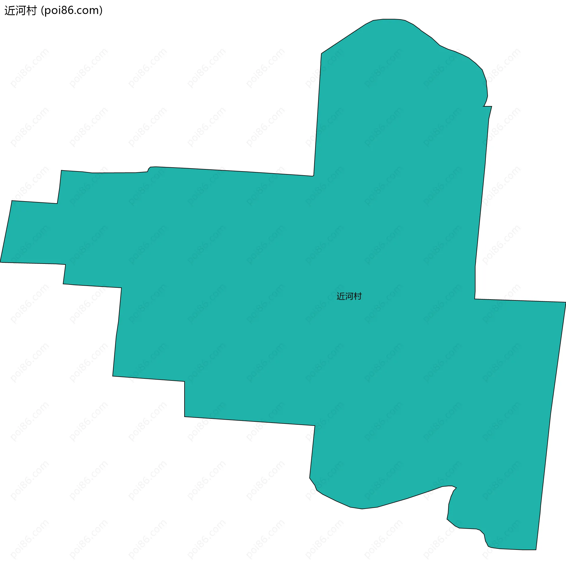 近河村边界地图