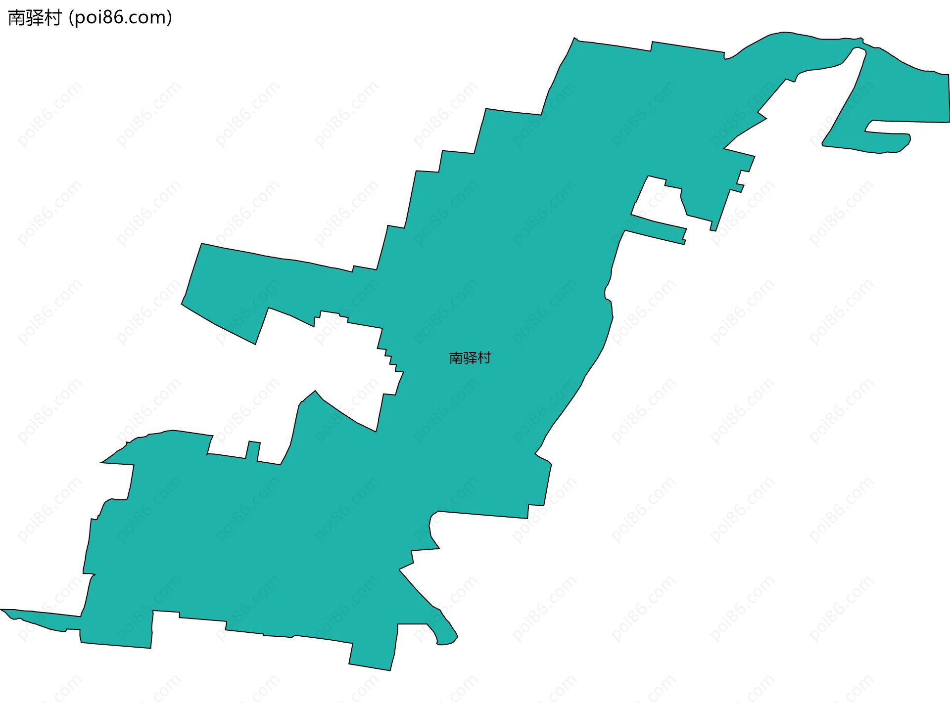 南驿村边界地图