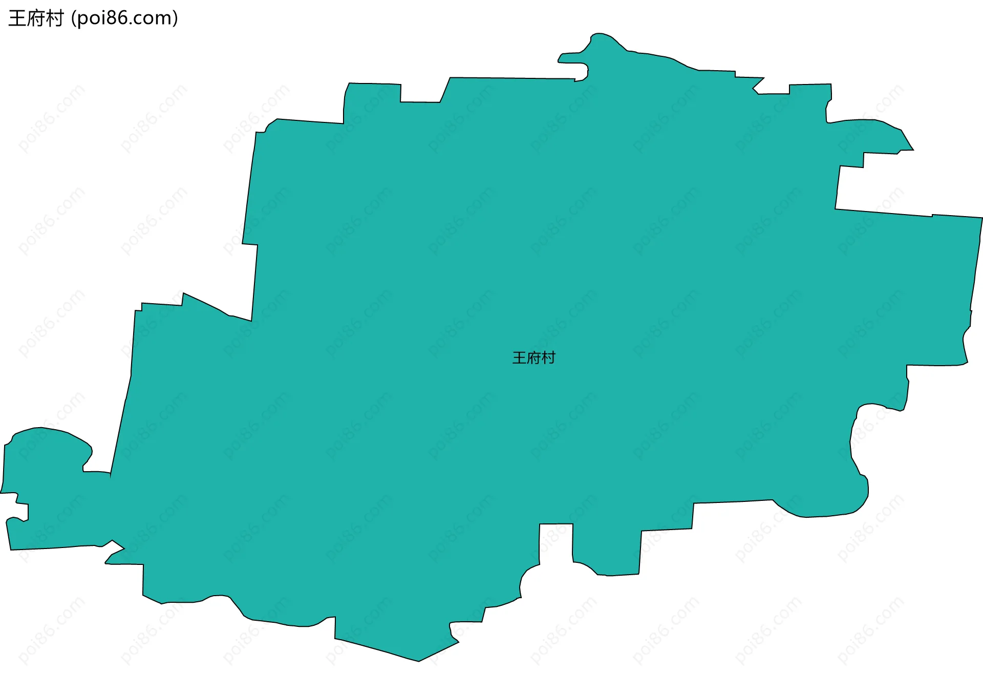 王府村边界地图