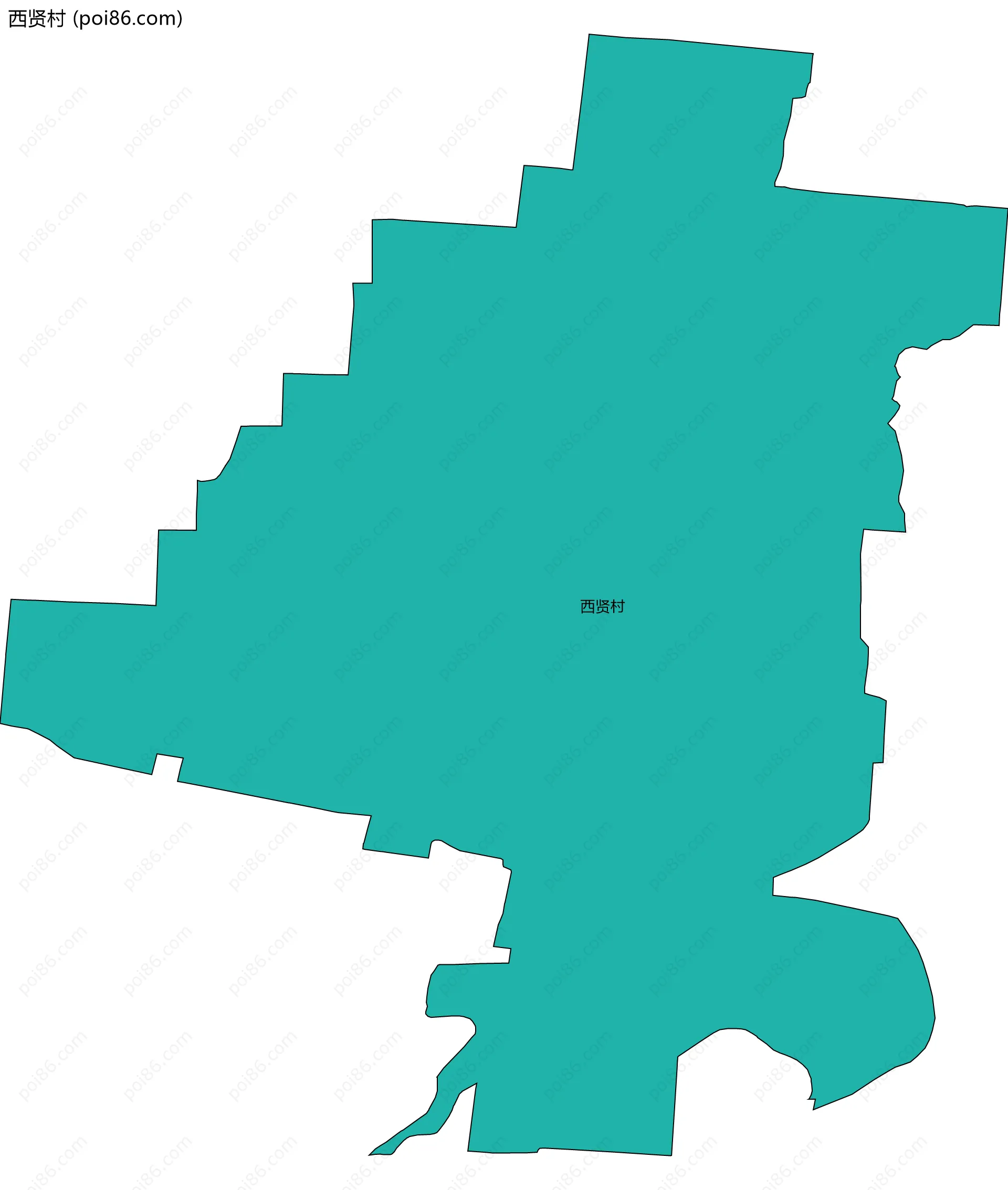 西贤村边界地图