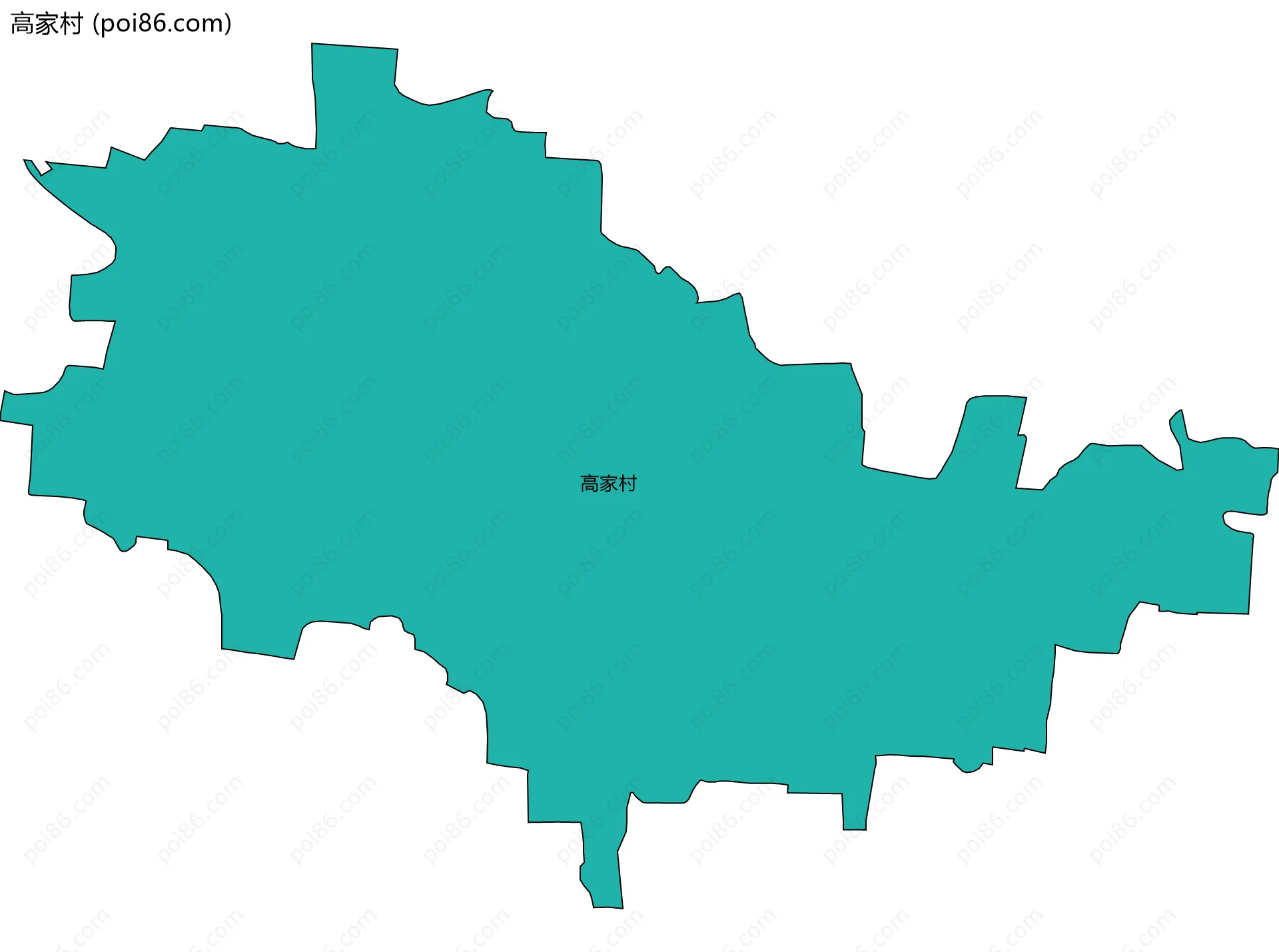 高家村边界地图