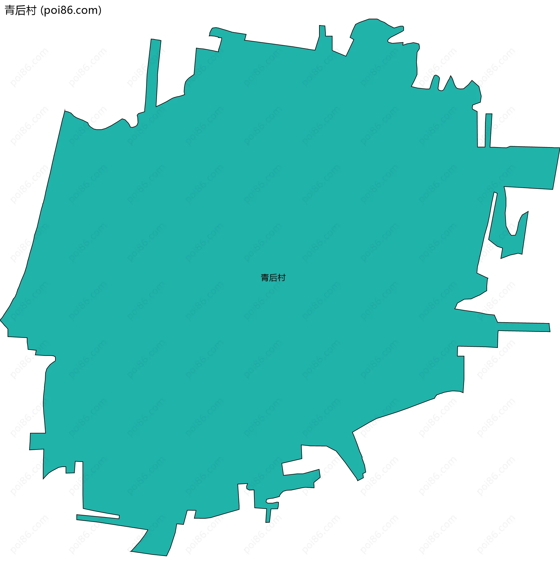 青后村边界地图