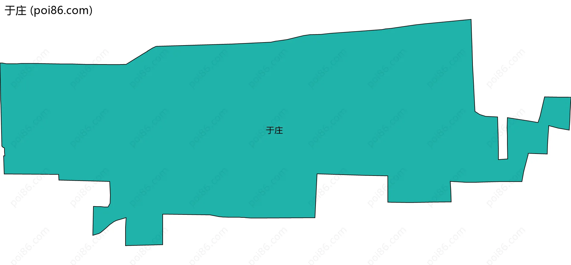 于庄边界地图