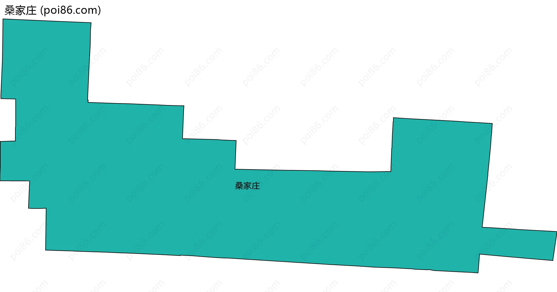 桑家庄边界地图