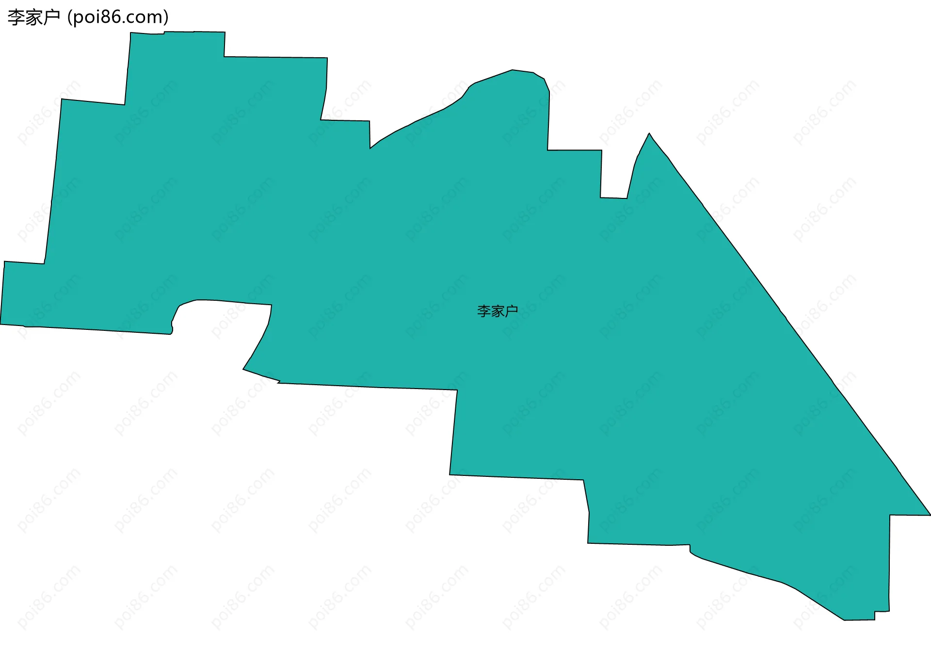 李家户边界地图